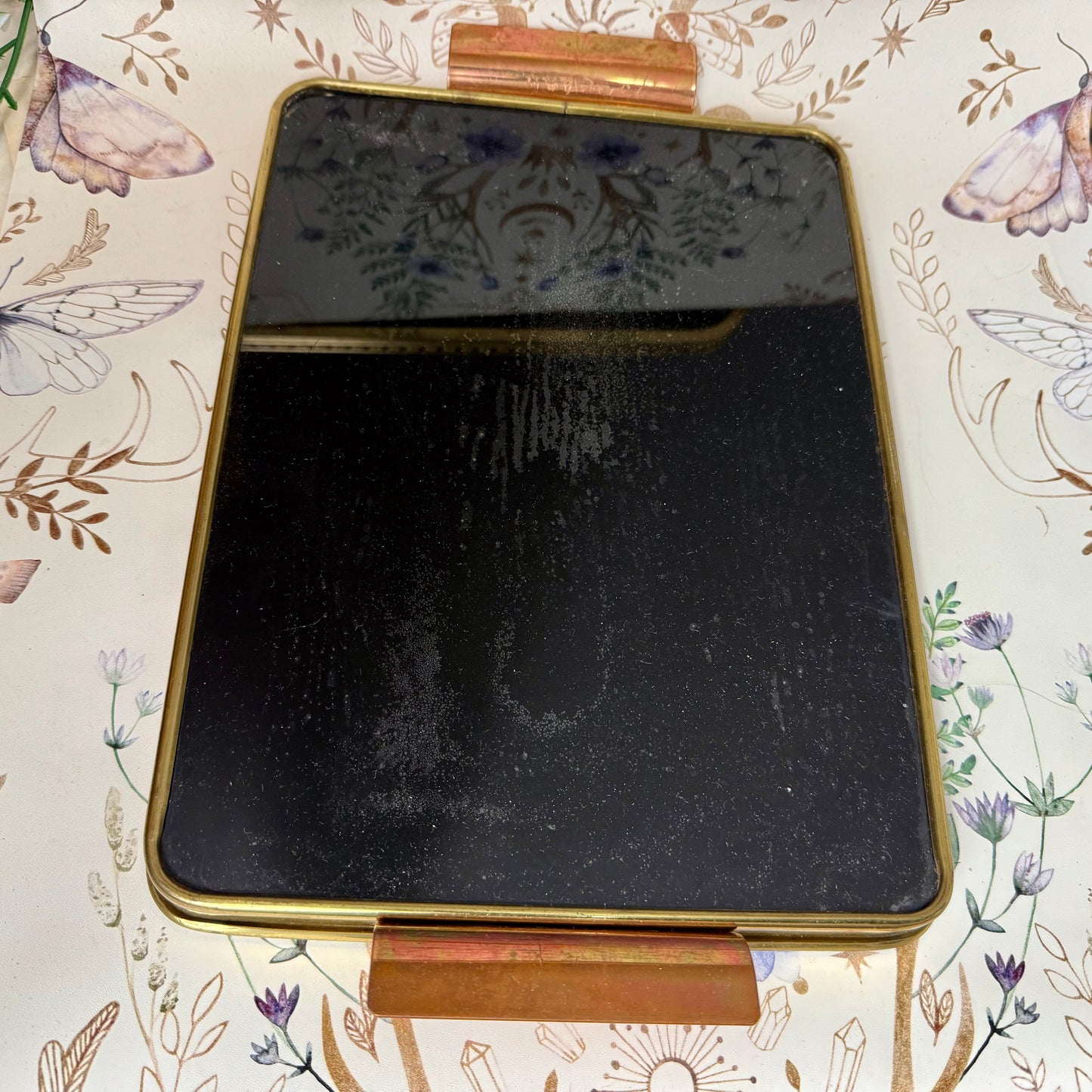 Schwarzes Tablett 1950er