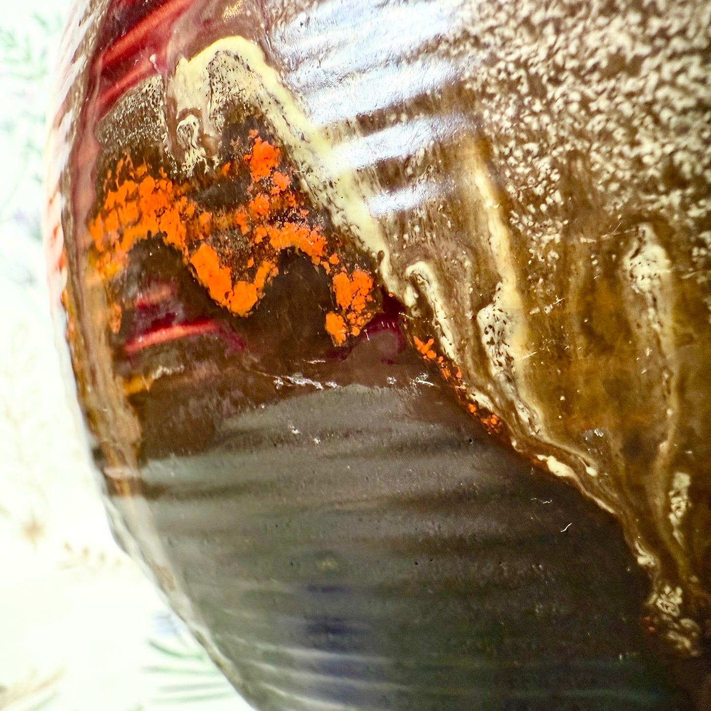 Vase mit Verlaufsglasur