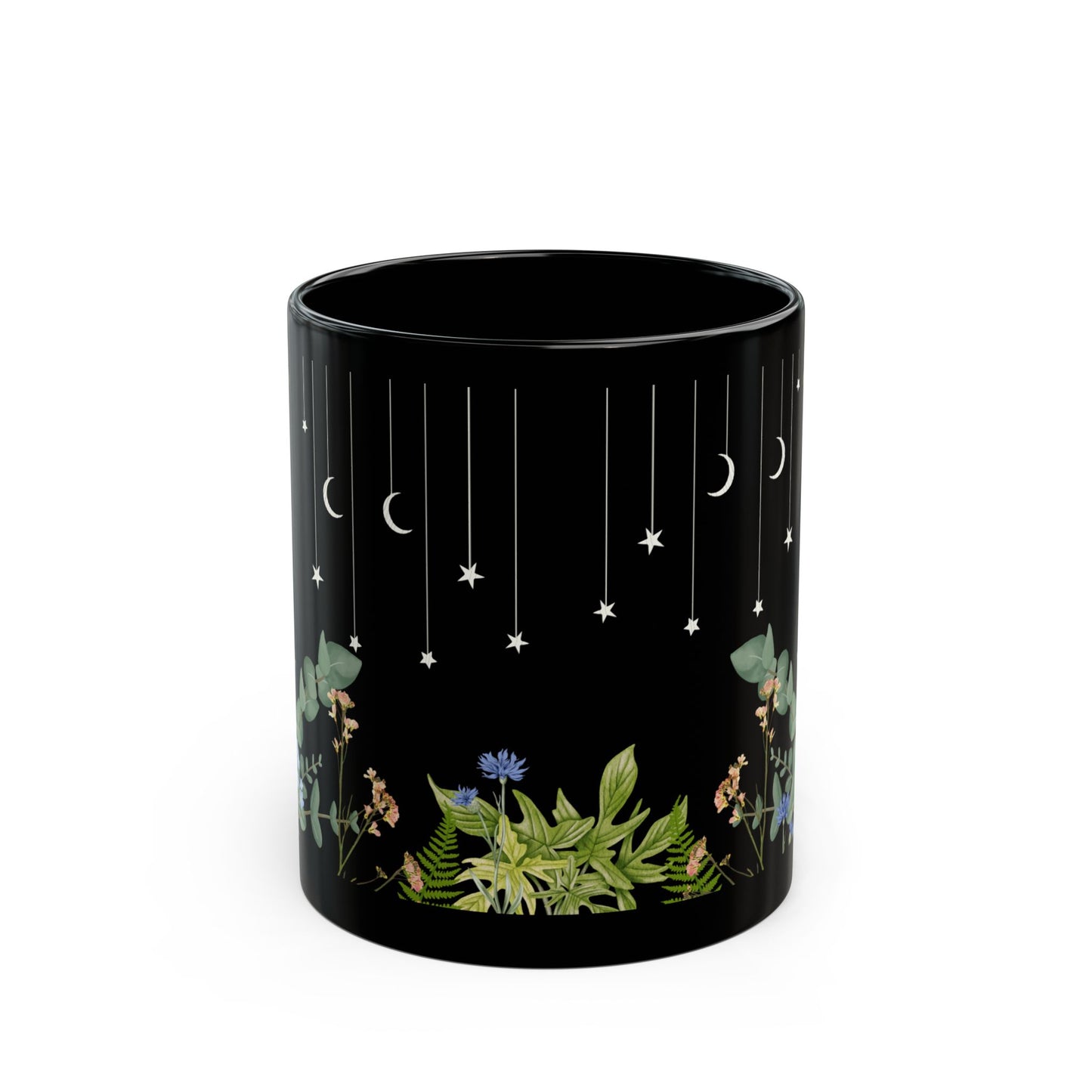 Celestial Garden Pflanzen Tasse schwarz