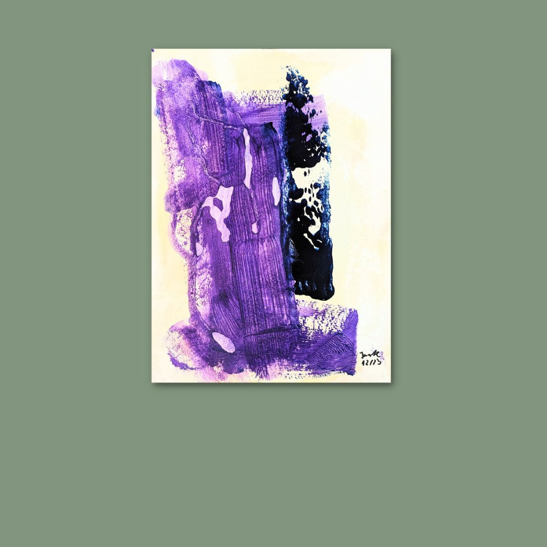 Gemälde „Blaupause“, DIN A4