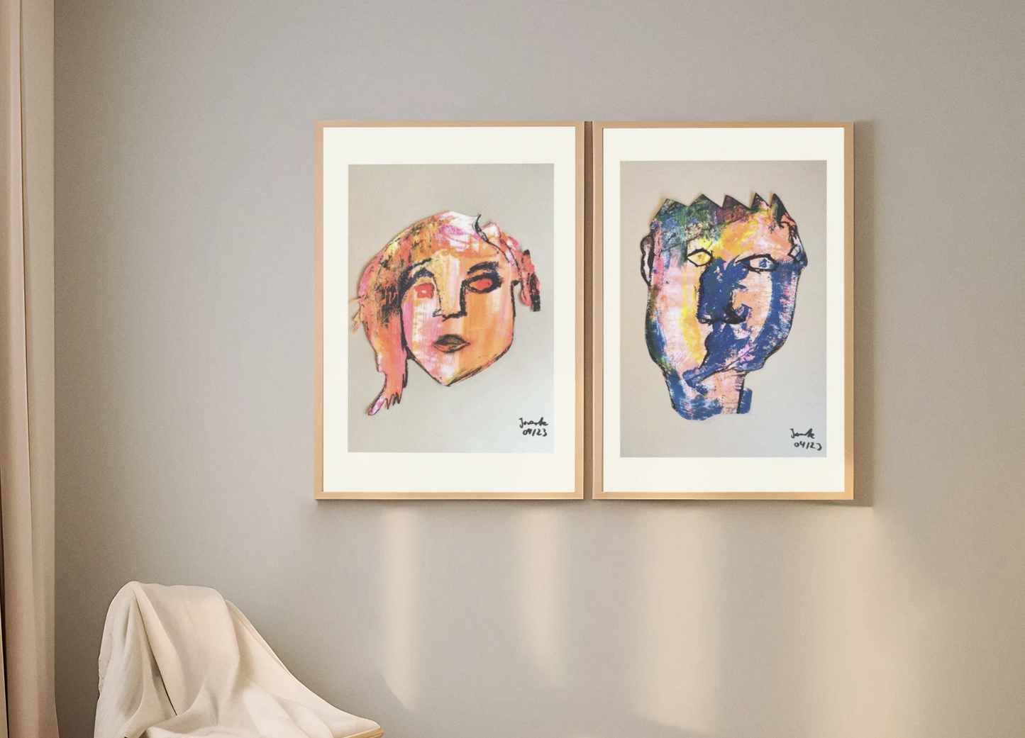 Tableau «Lui et Elle», DIN A3