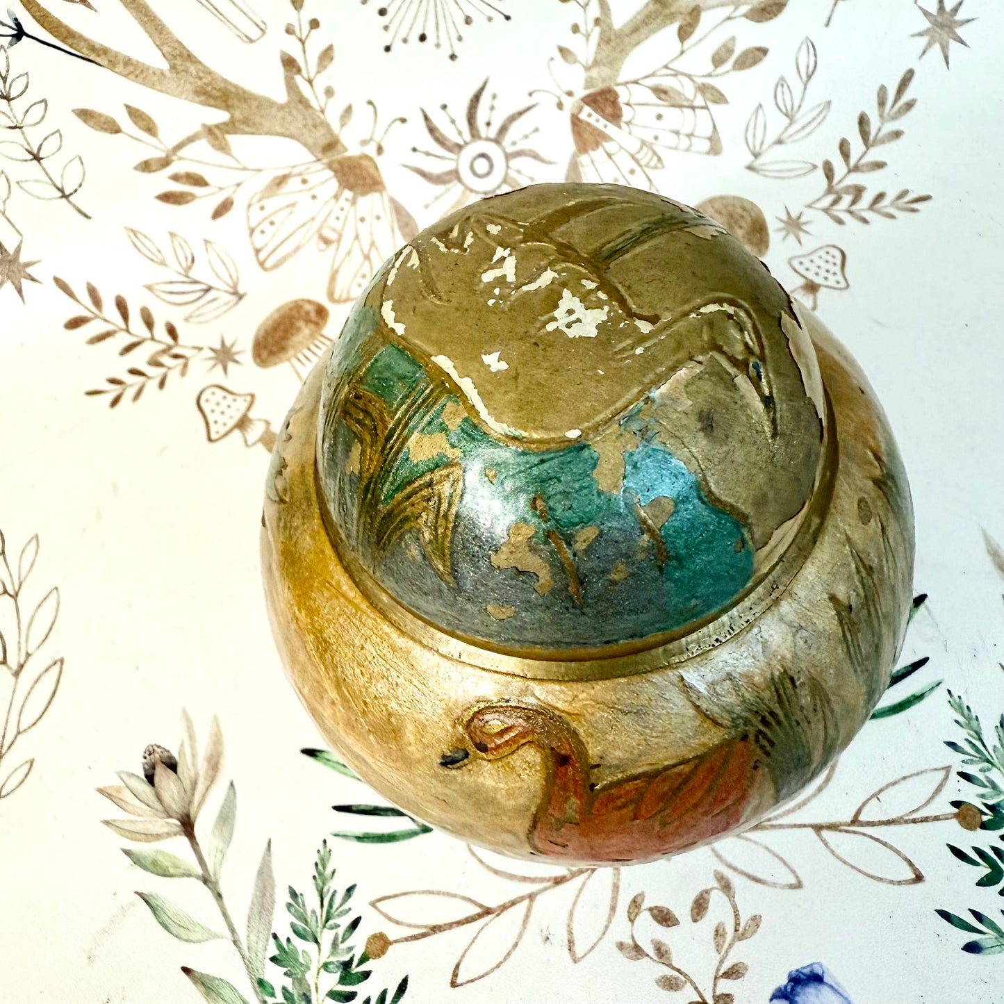 Emaille Vase asiatisch