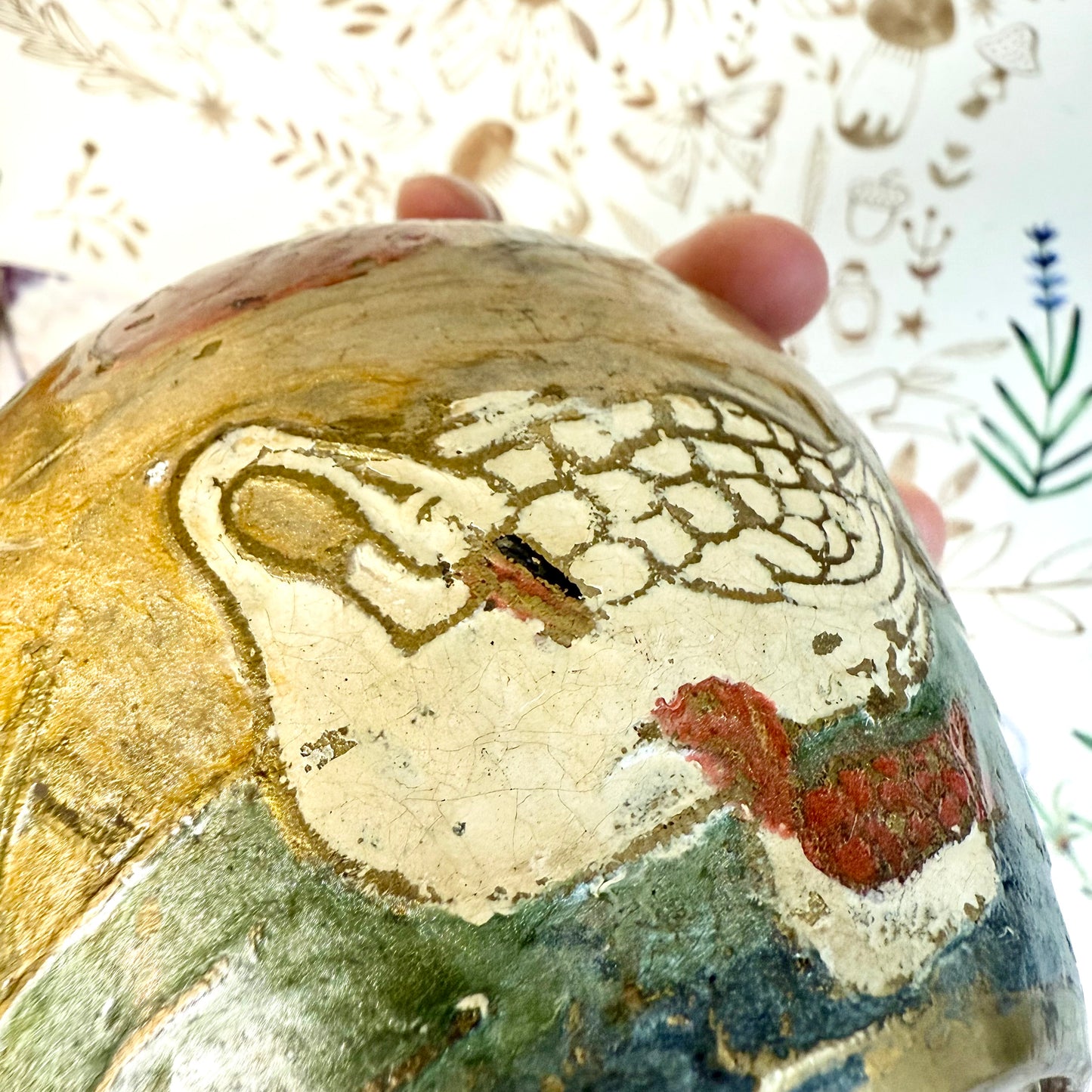 Emaille Vase asiatisch