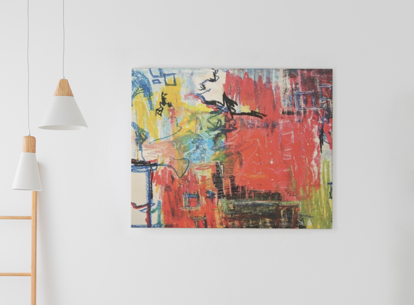 Tableau « Lumières sous la pluie », DIN A3