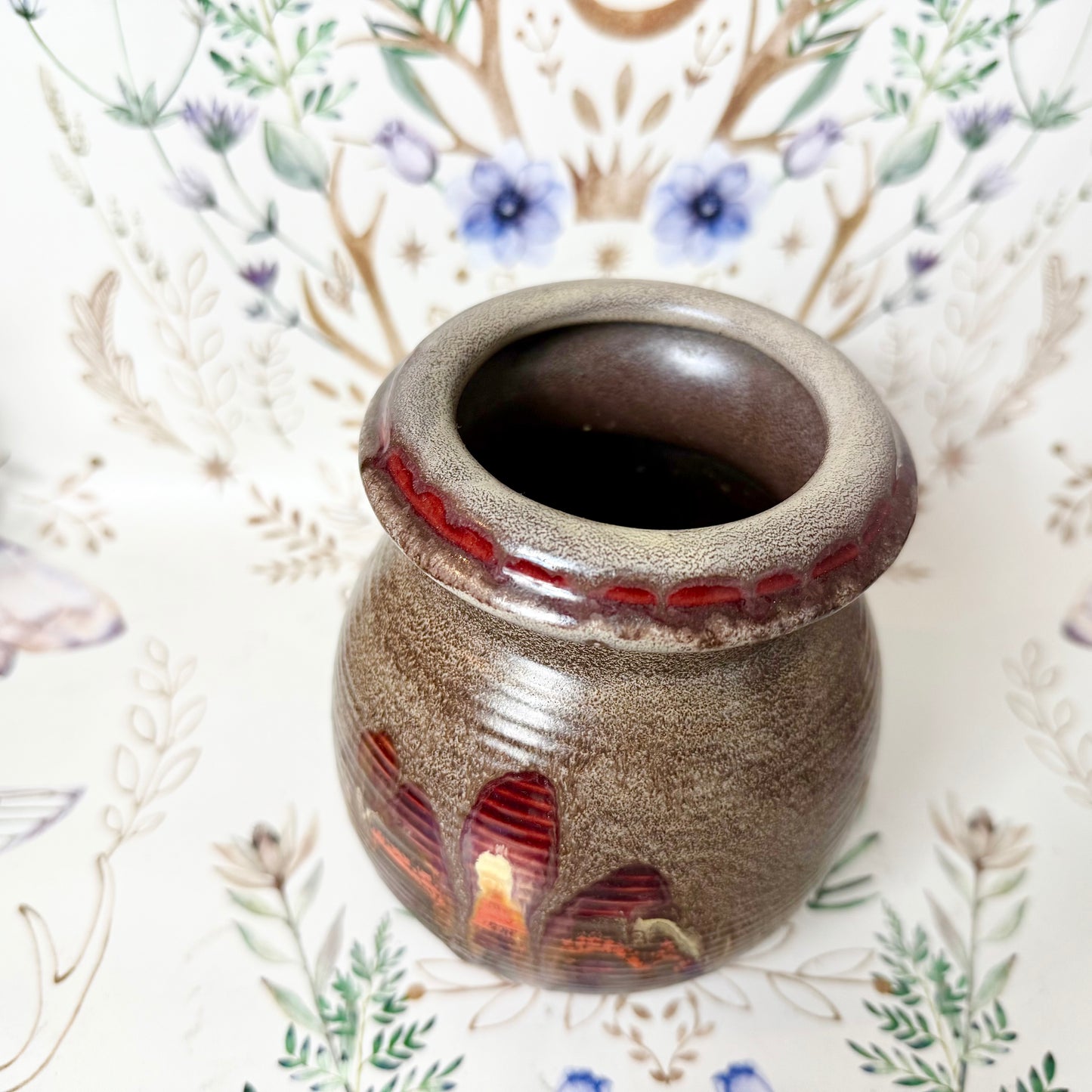 Vase mit Verlaufsglasur