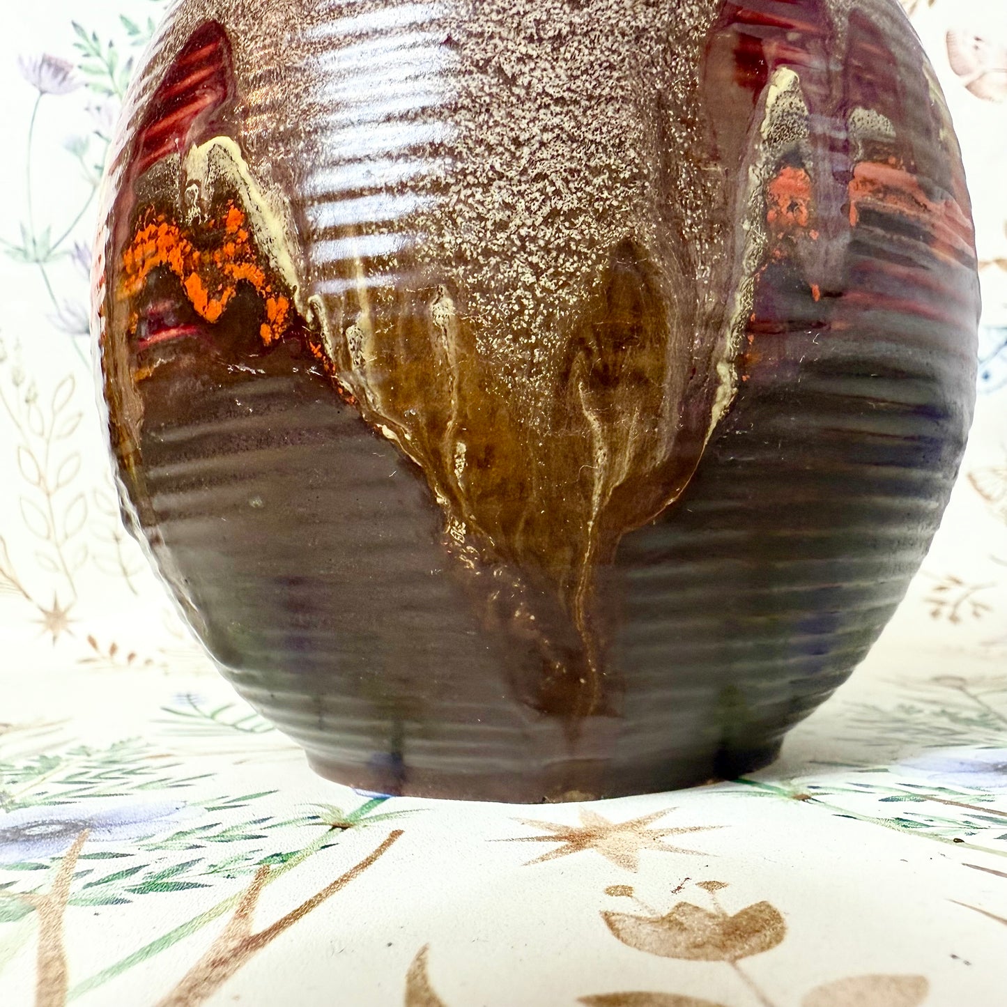 Vase mit Verlaufsglasur