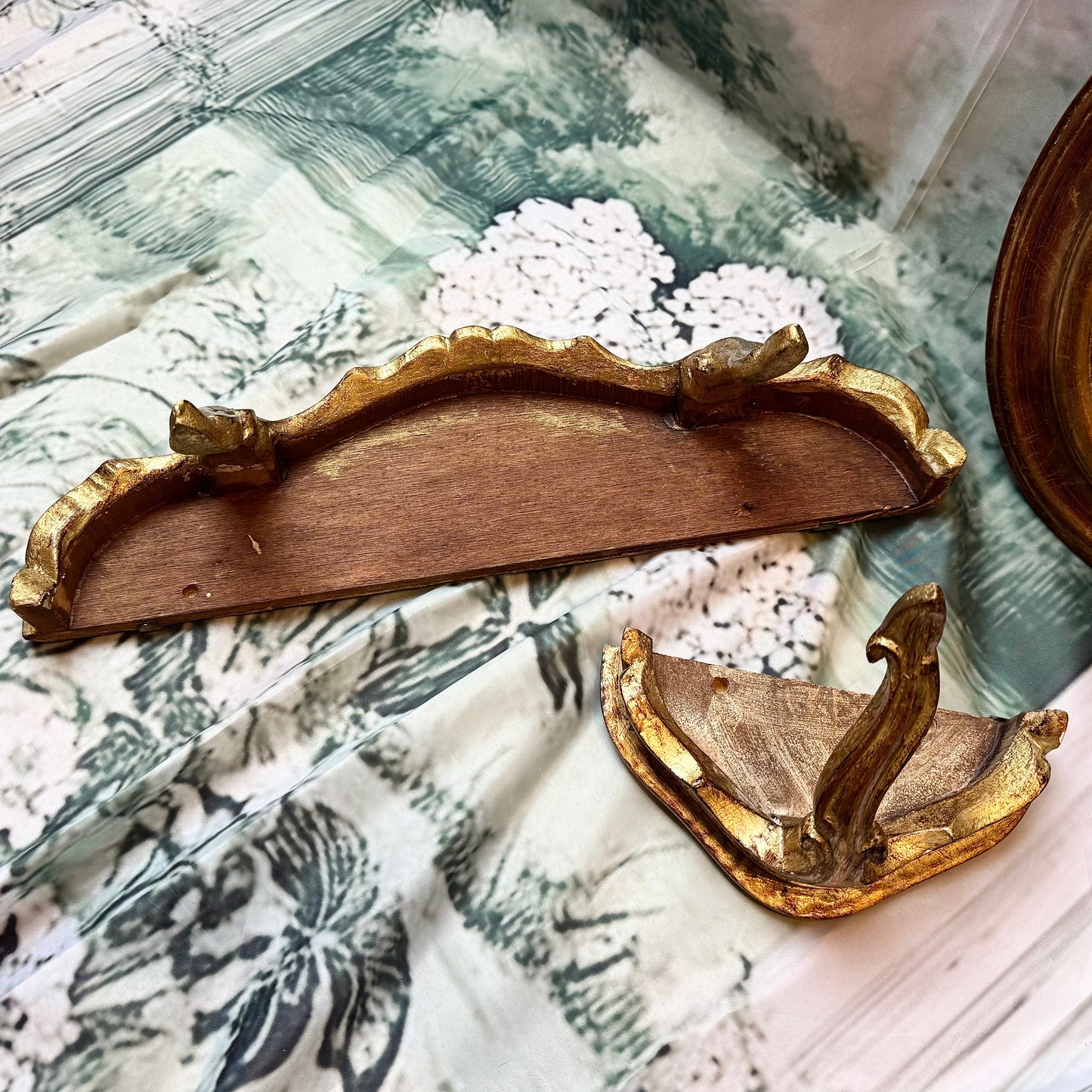 Set Konsolen und Spiegel Gold