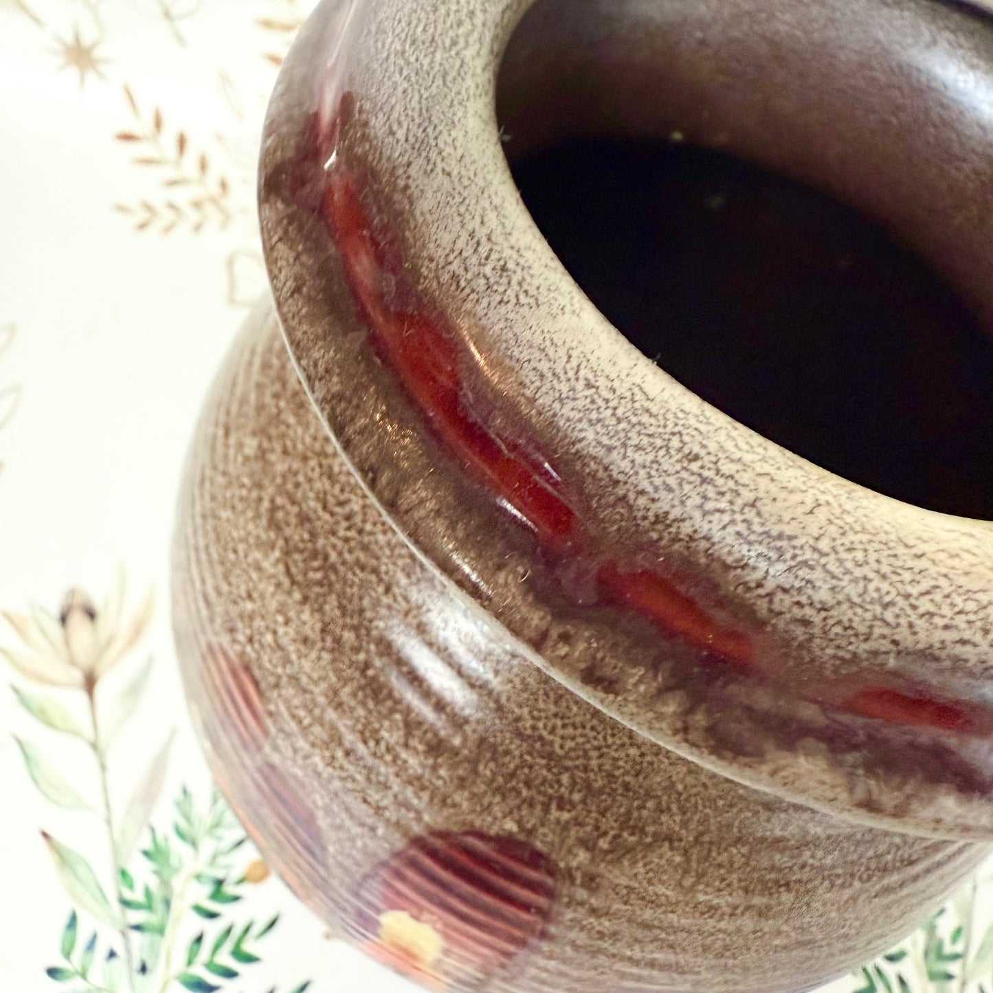 Vase mit Verlaufsglasur