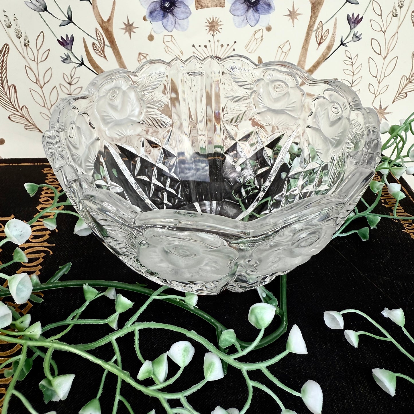 Rosenschale Glas