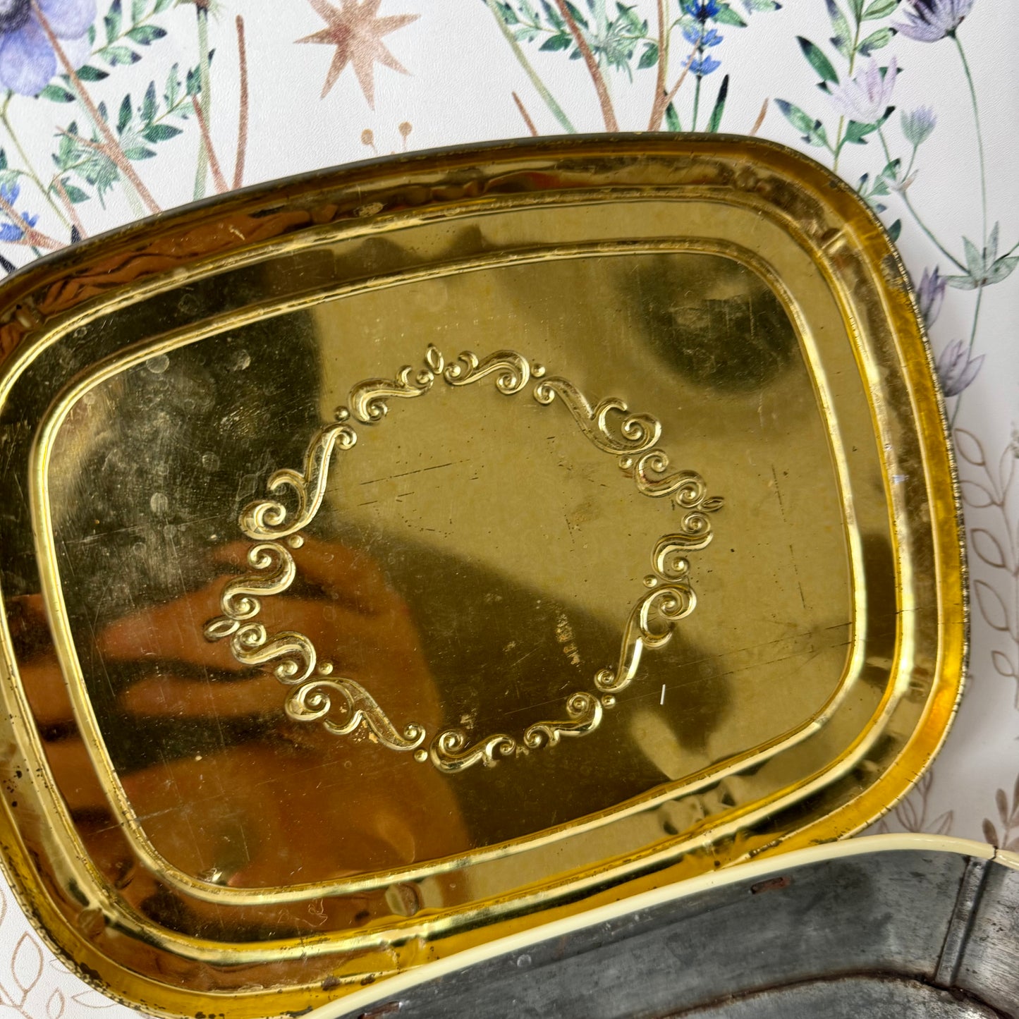 Blechdose gold Eduscho
