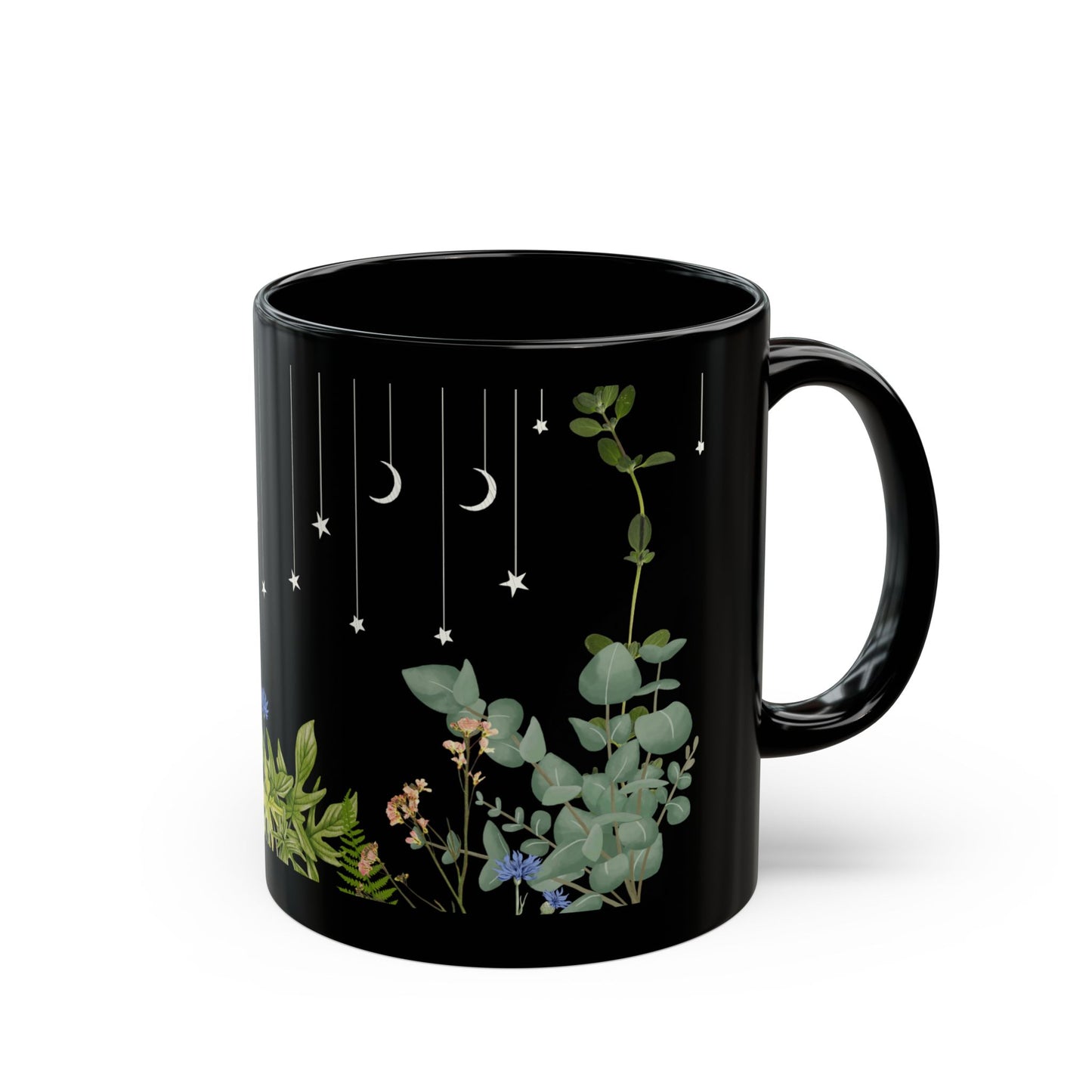 Celestial Garden Pflanzen Tasse schwarz