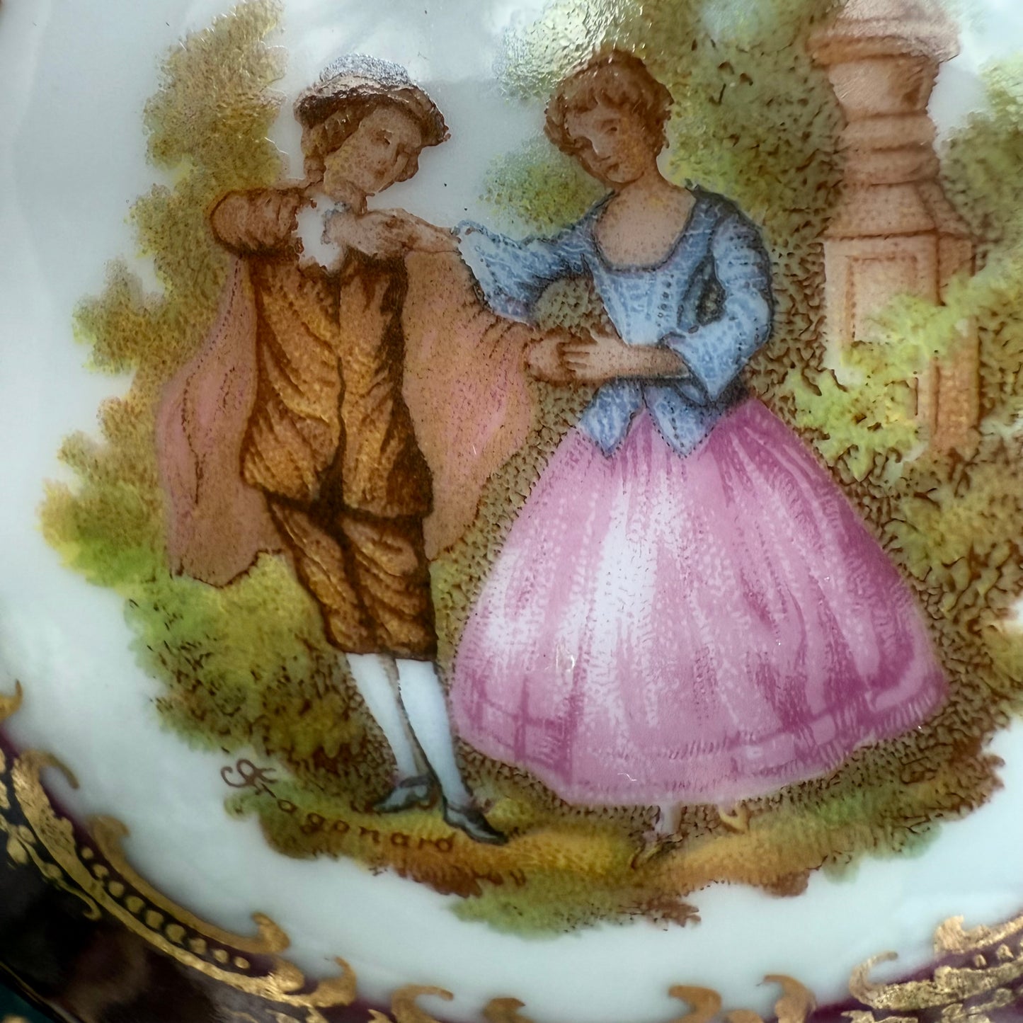 Limoges Pompadour Dose pink