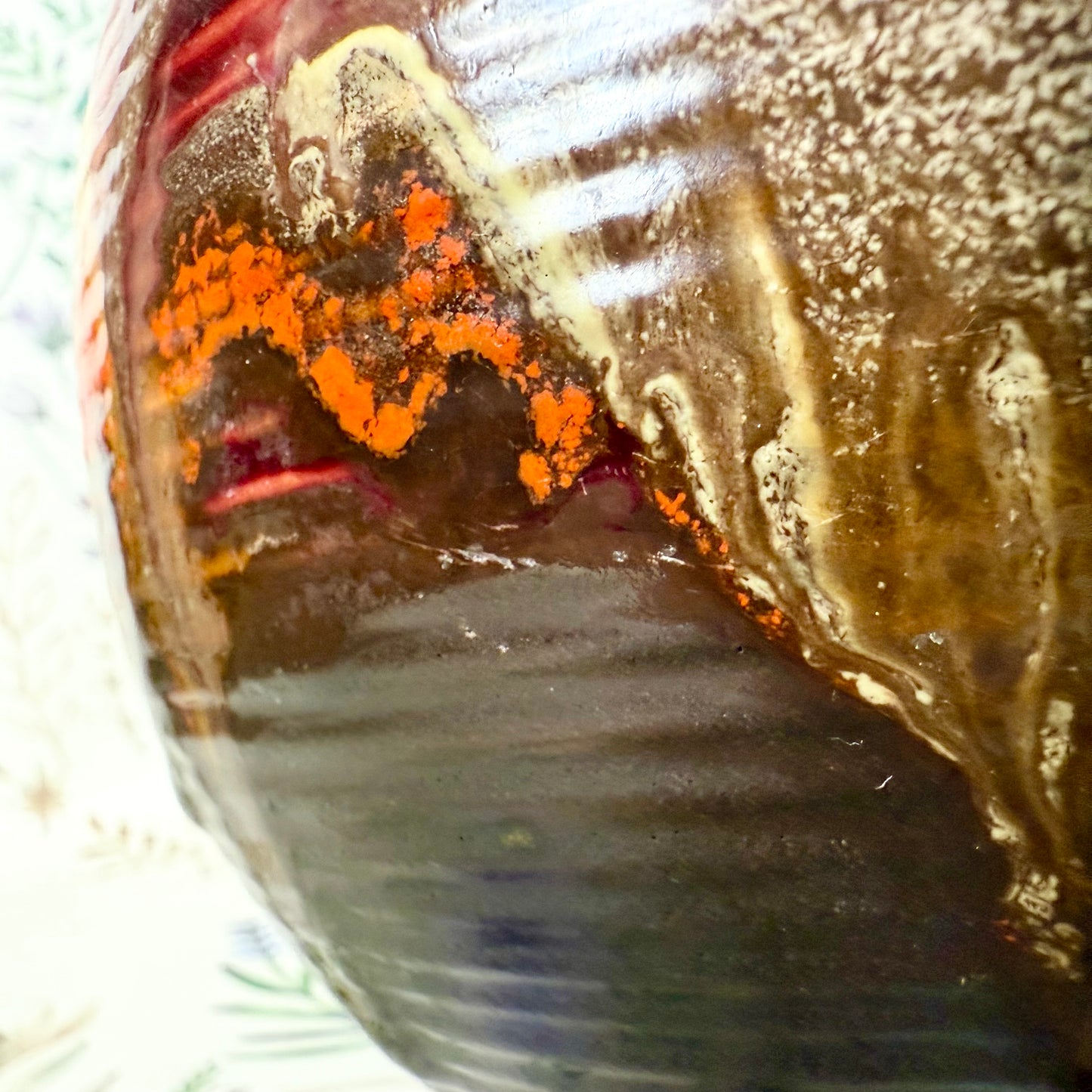 Vase mit Verlaufsglasur