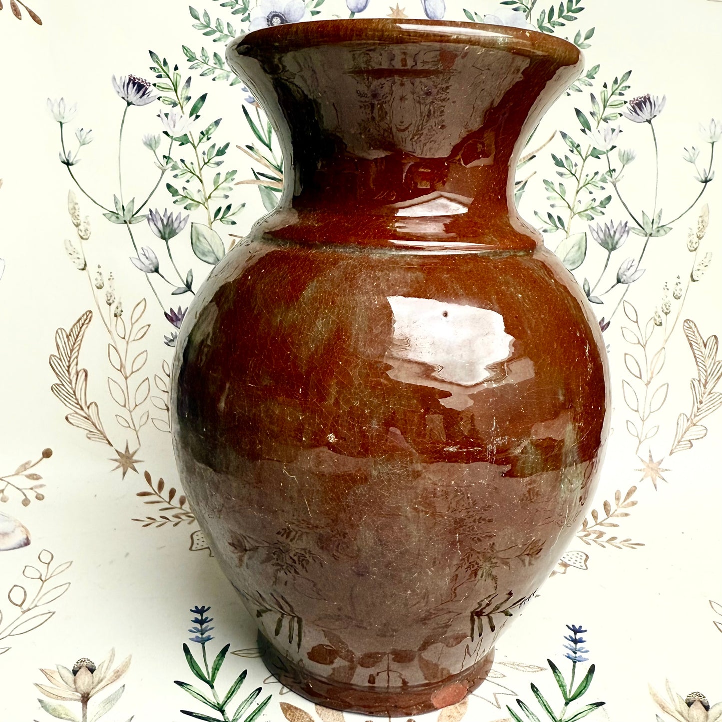 Vase Türkis Braun