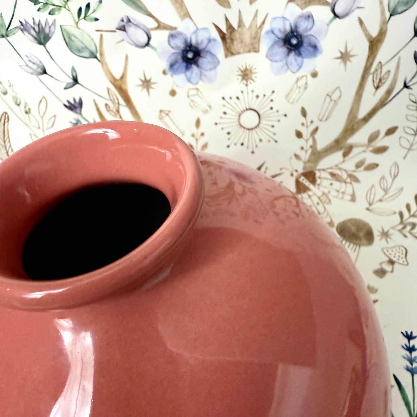 Vase rosa Kugel