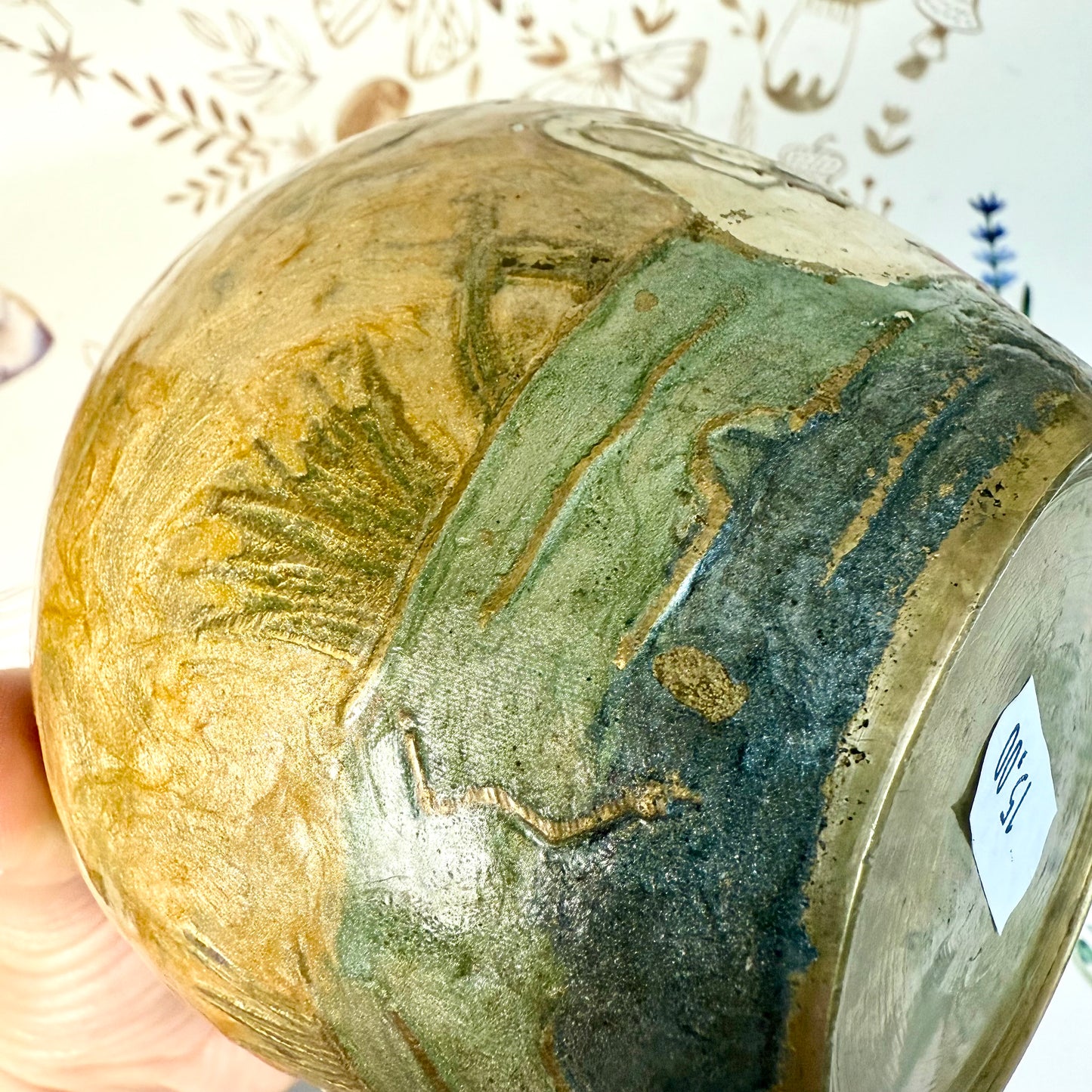 Emaille Vase asiatisch
