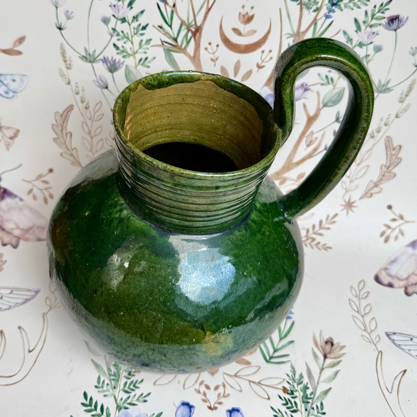 Green jug handmade