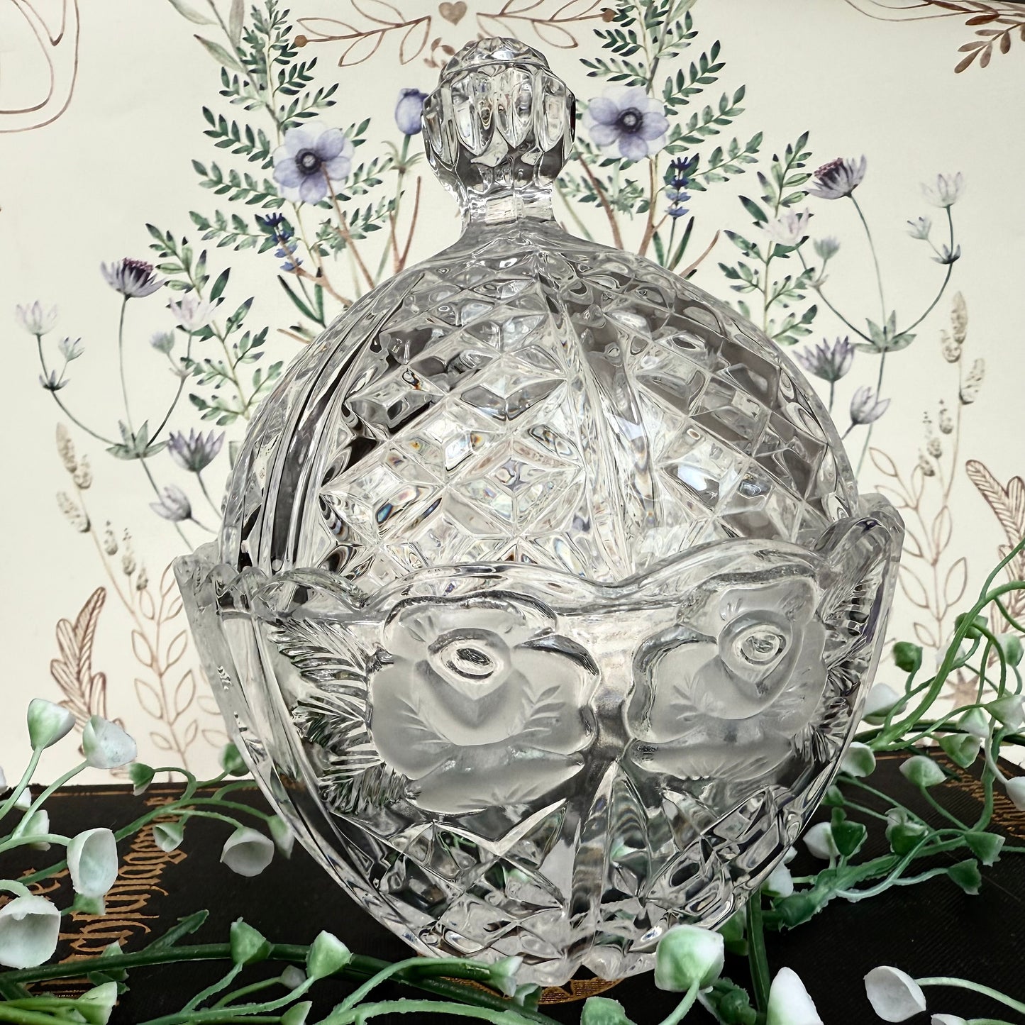 Rosenschale Glas
