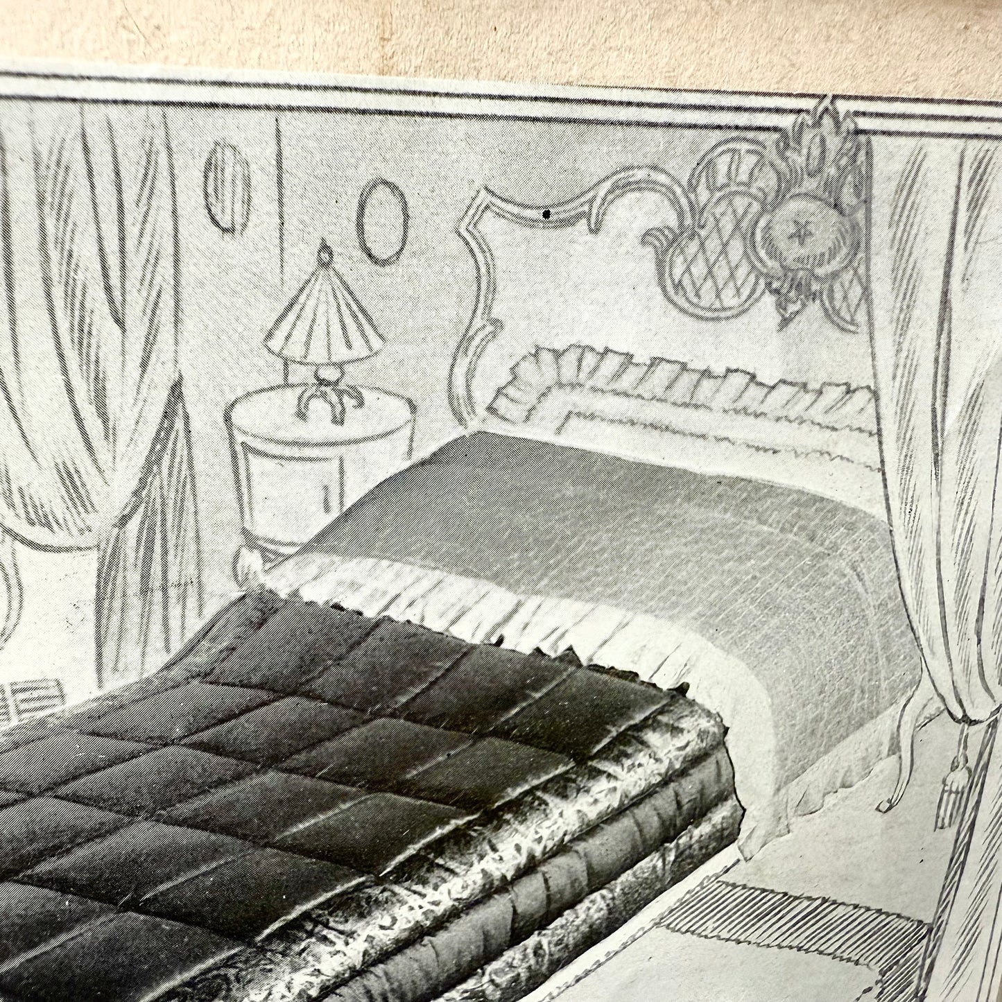 Werbung Schlafzimmer gerahmt