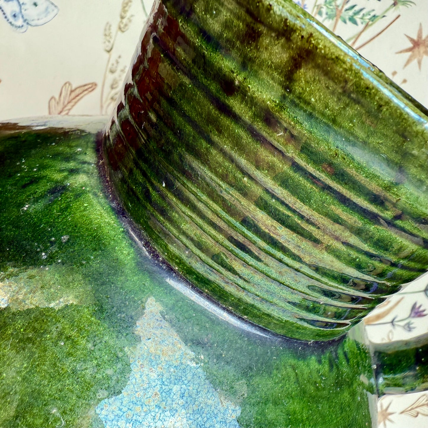 Green jug handmade