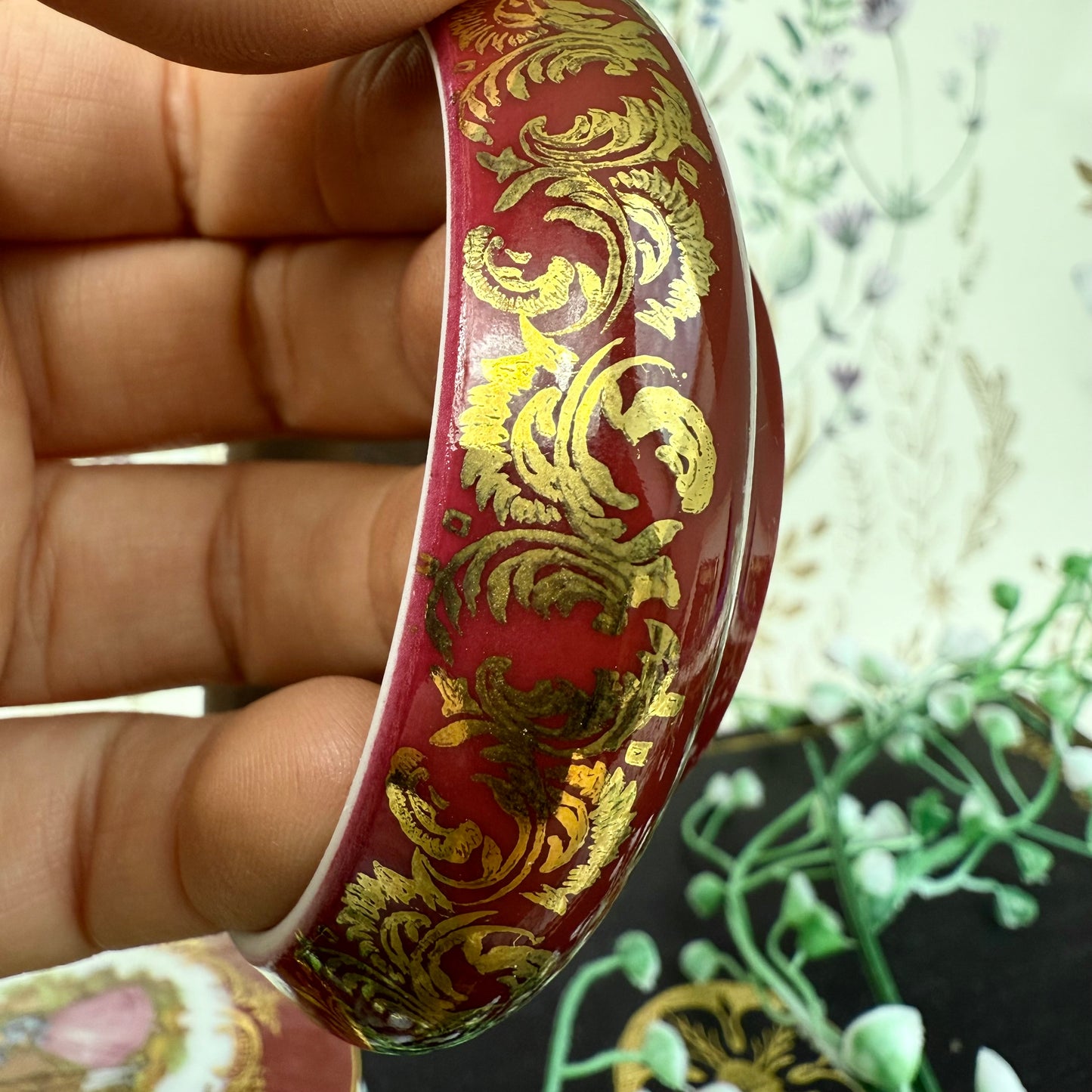Limoges Pompadour Dose pink