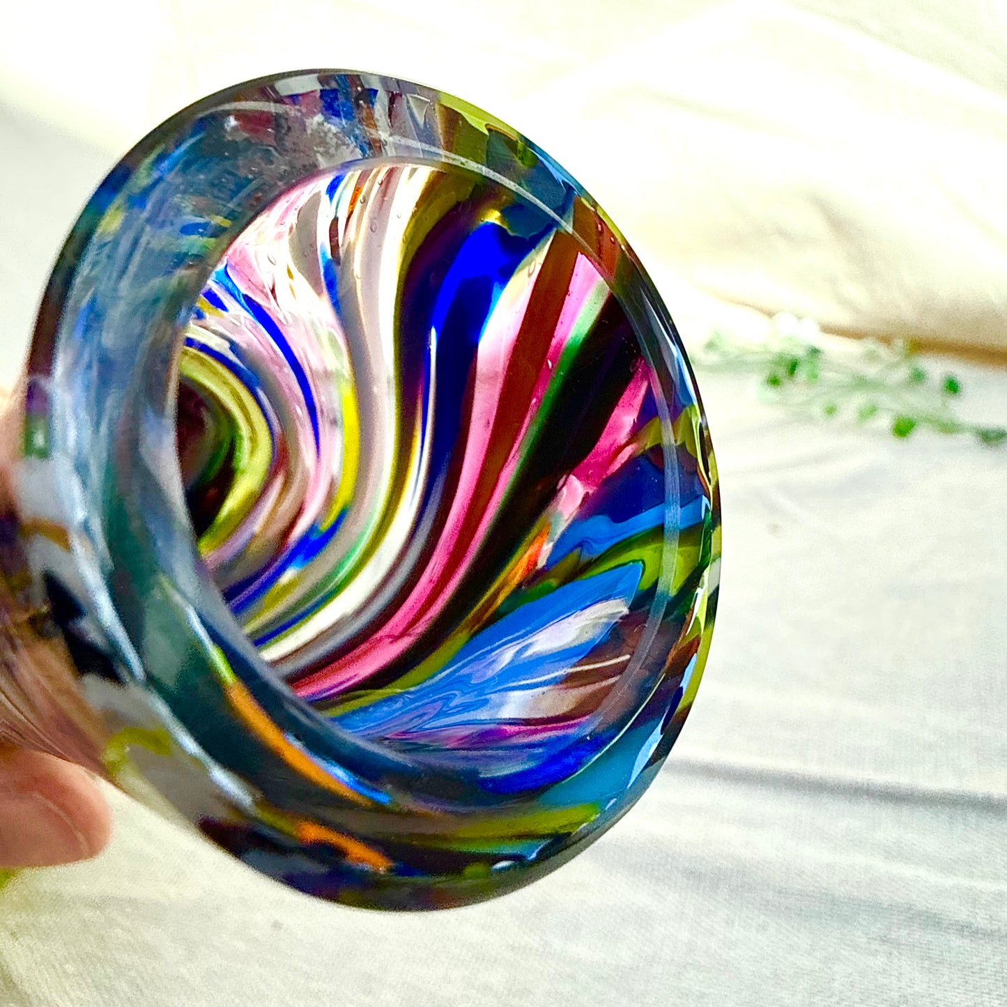 Bunte Glasvase Joska