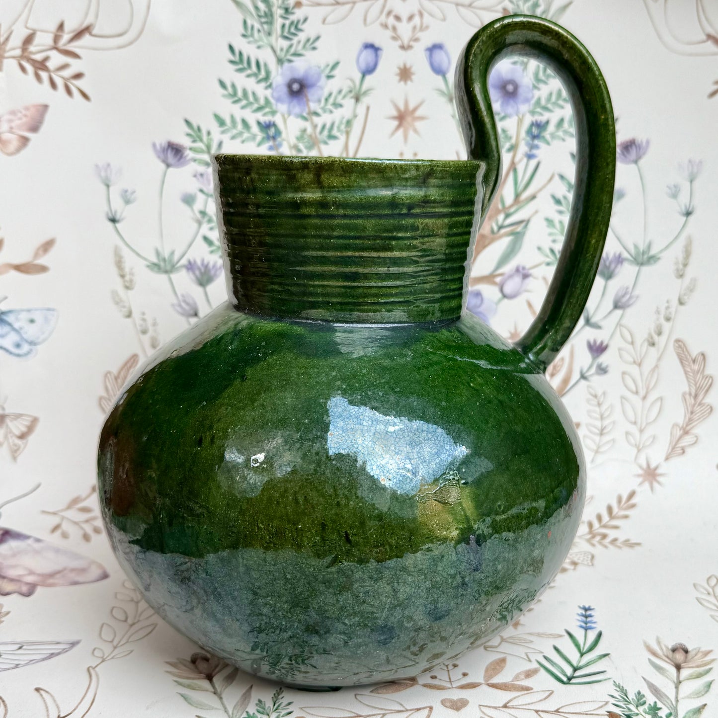Green jug handmade