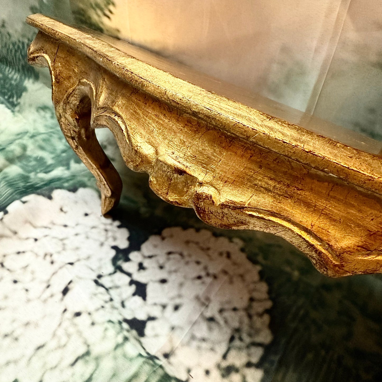 Set Konsolen und Spiegel Gold