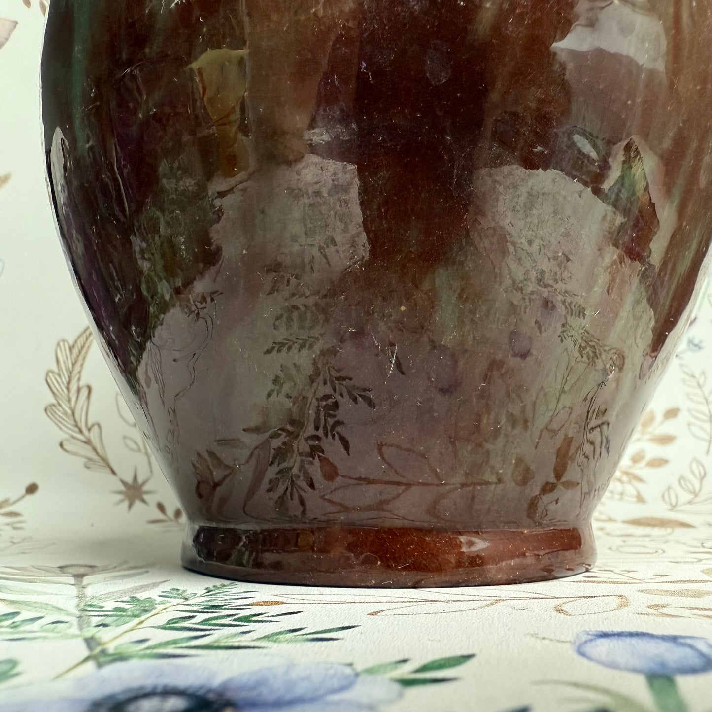 Vase Türkis Braun