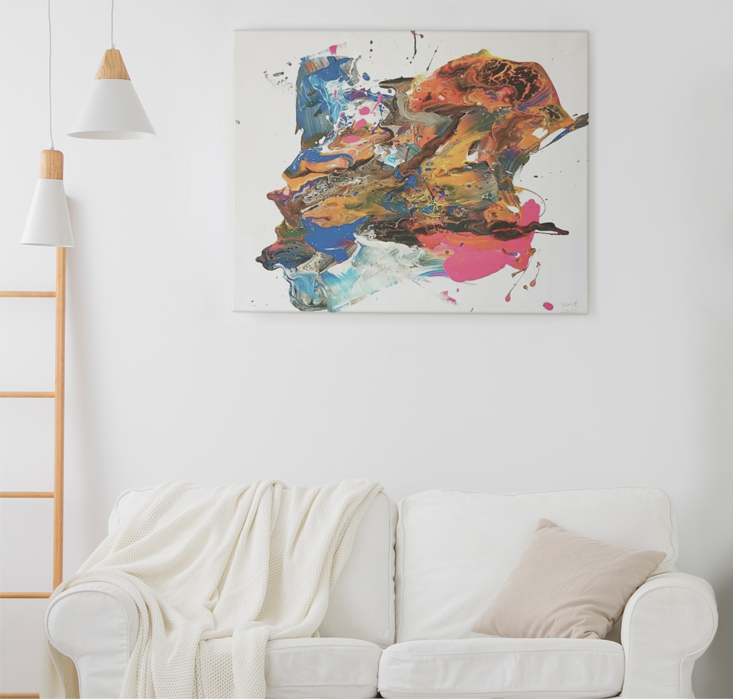 Gemälde "Lava", 60 x 40