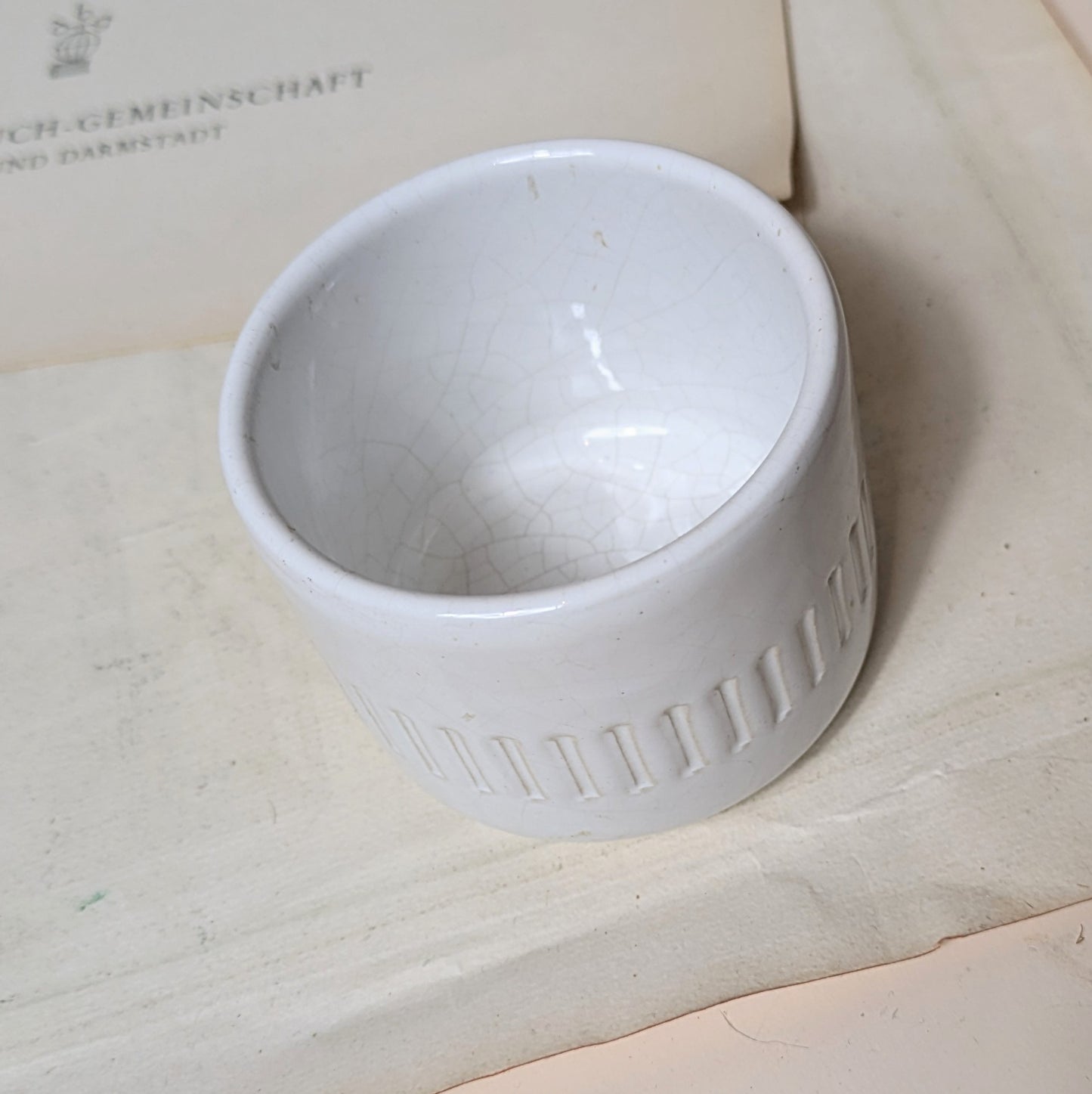 Bol en céramique blanche