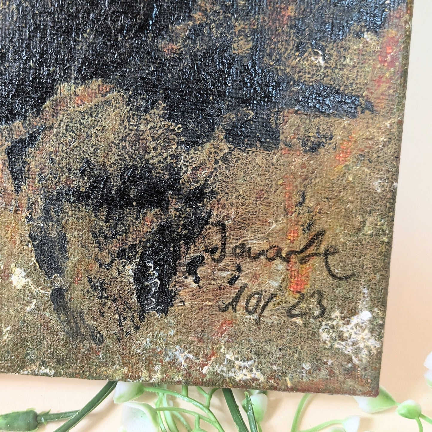 Gemälde „Salzkruste“, 60 x 40