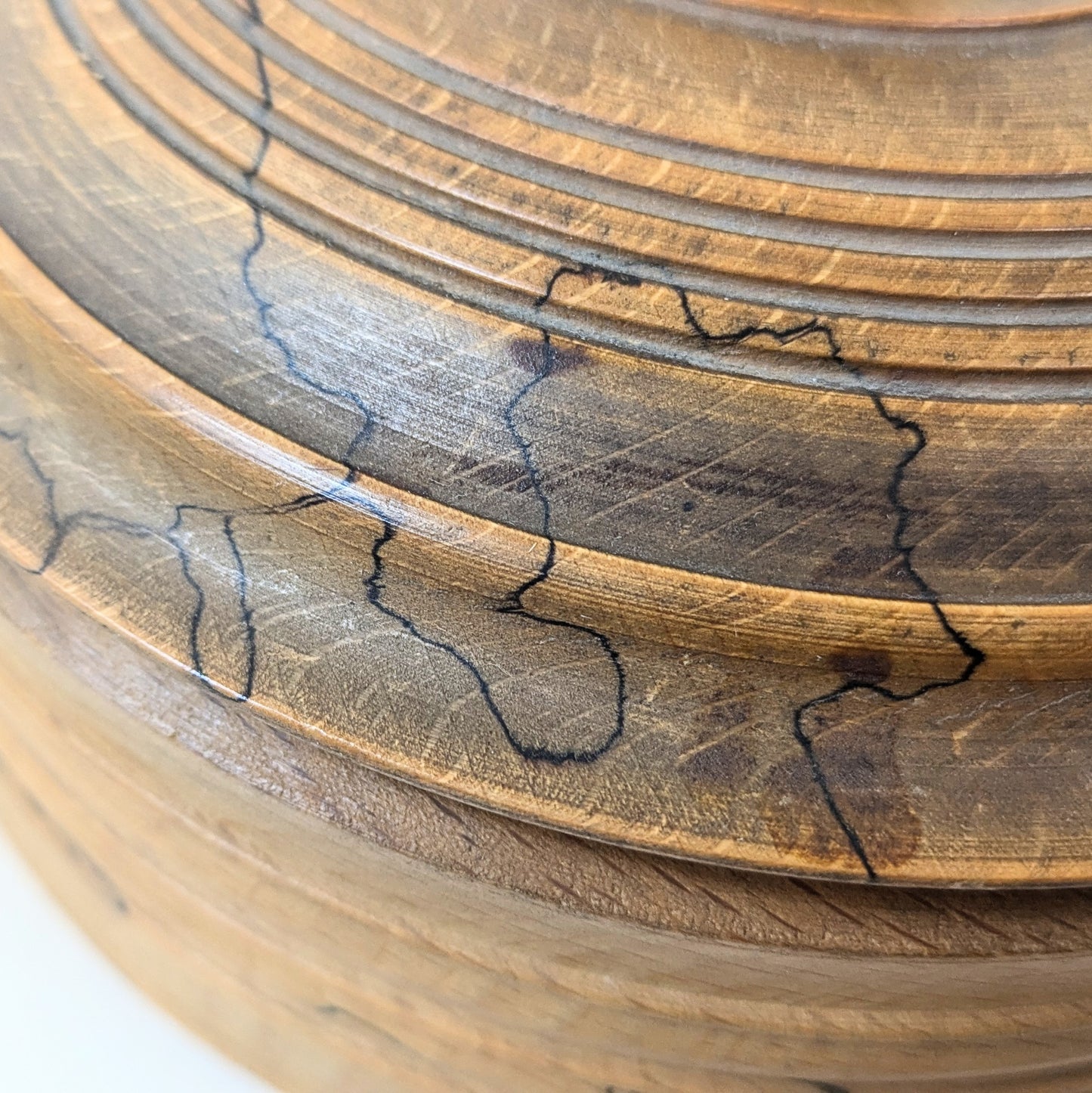 Wooden box with grain