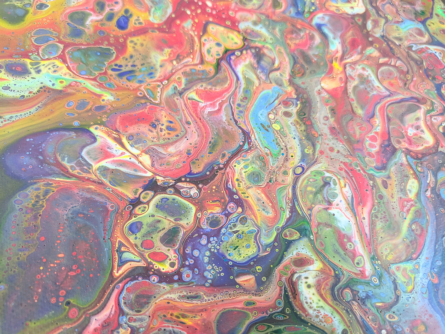 Gemälde „Farbstrudel“ 24 x 30