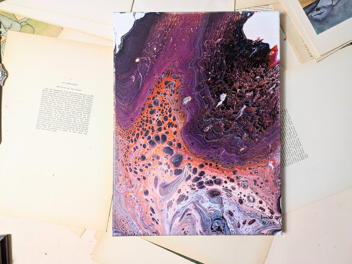 Gemälde „Pink Universe“ 40 x 30