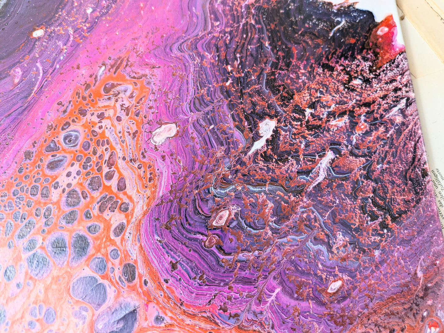 Gemälde „Pink Universe“ 40 x 30