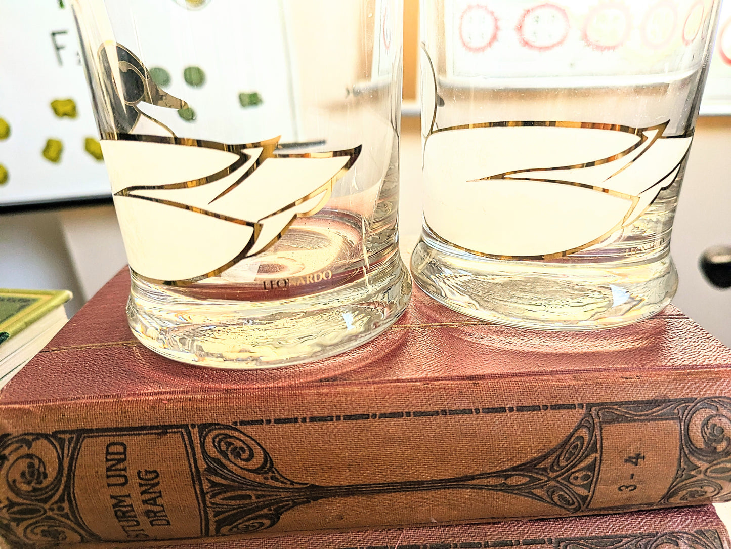 Set of Leonardo glasses with ducks