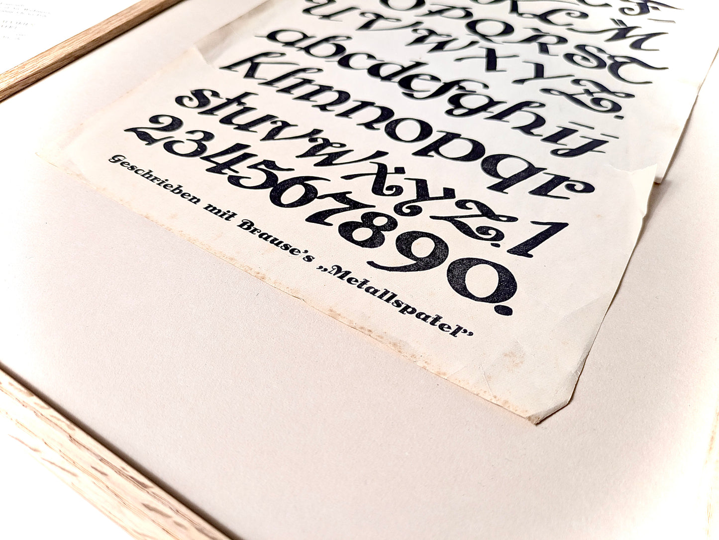 Framed Calligraphy Advertising