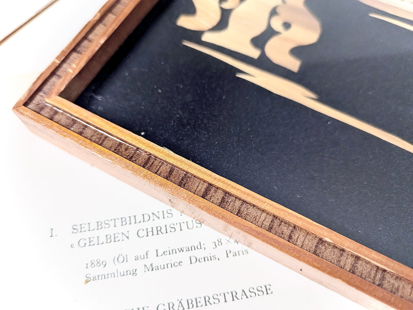 Tableau oriental en placage de bois