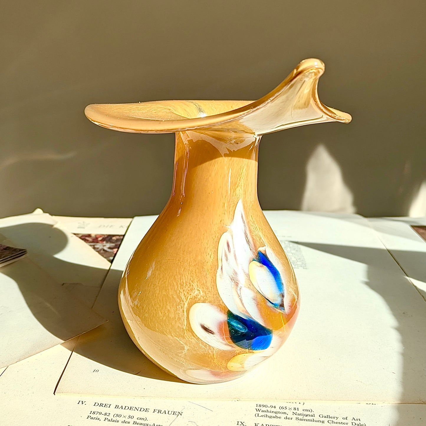 Murano Vase gelb
