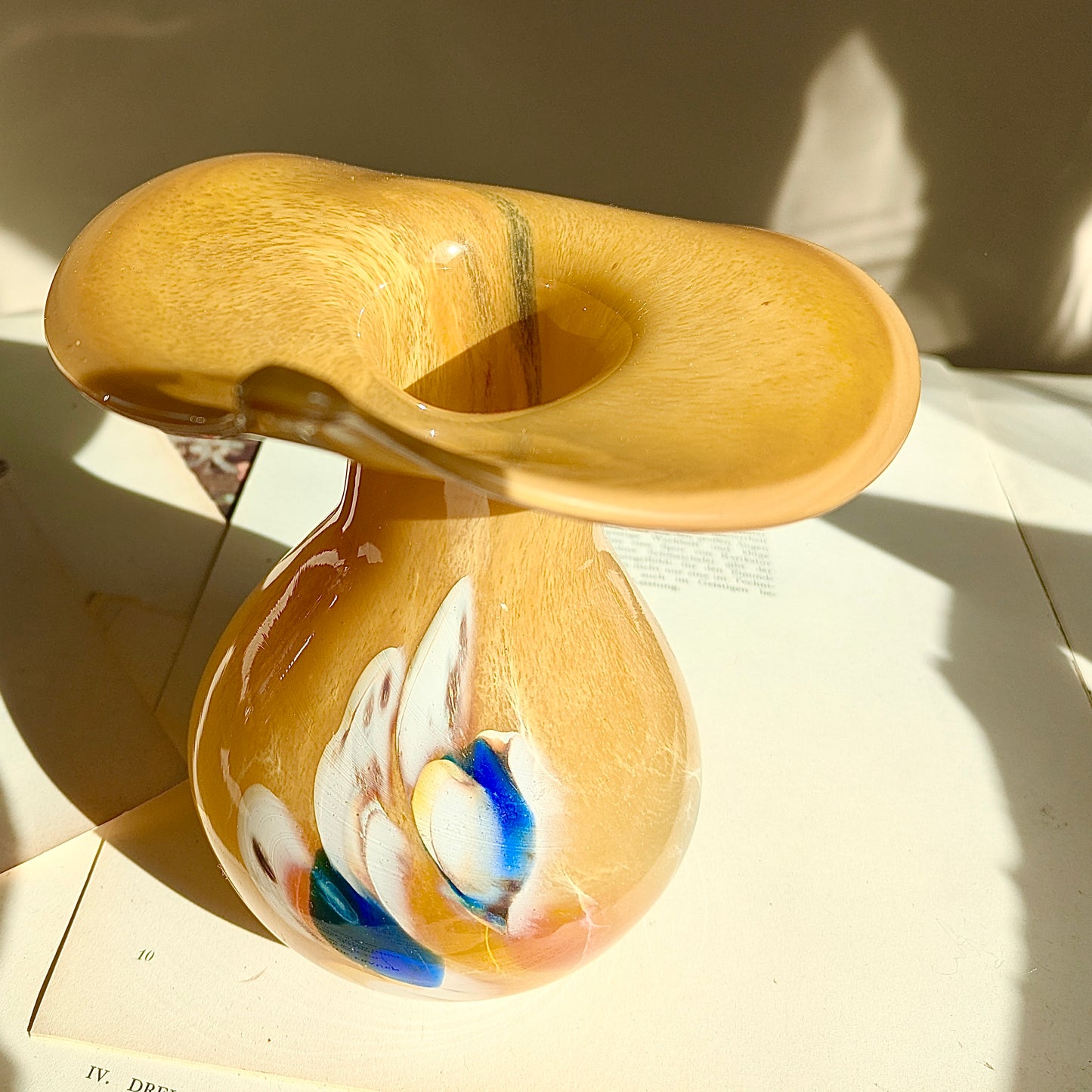 Murano Vase gelb