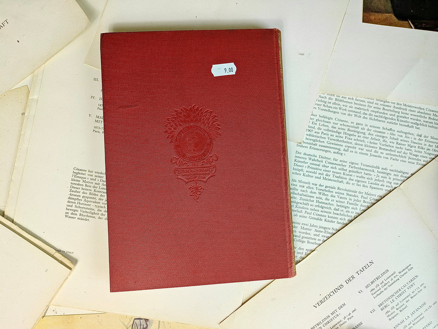 Livre « Immermann - Der Oberhof » en rouge