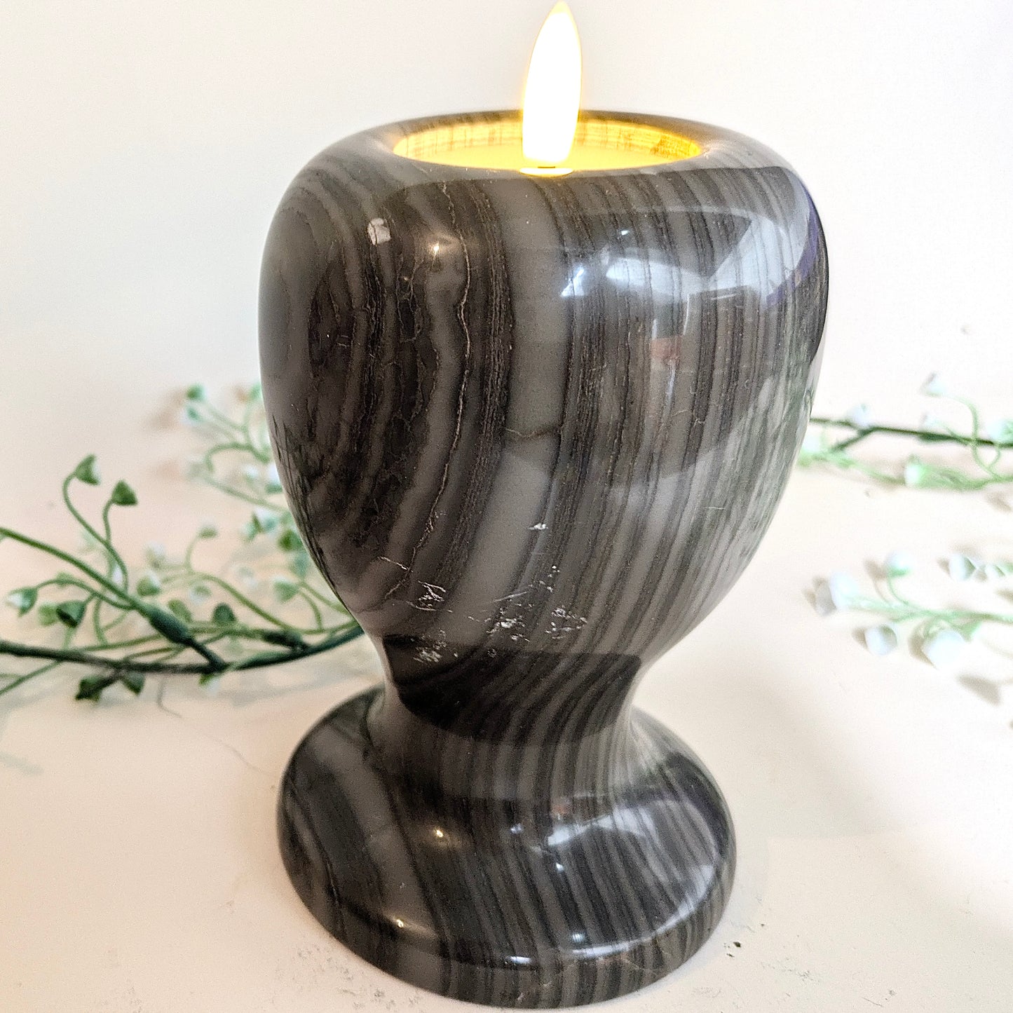 Onyx Kerzenständer für Teelichter