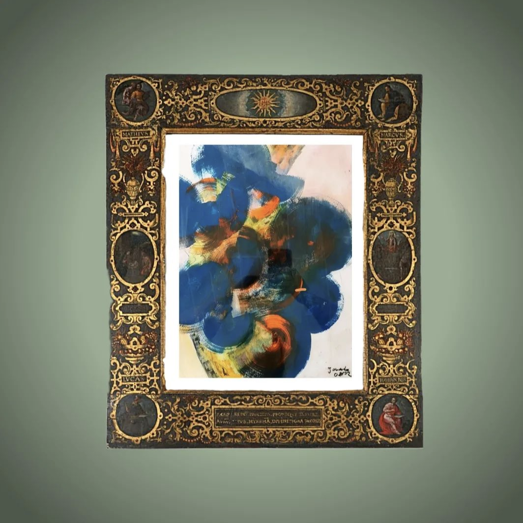 Tableau "Traces de verre", 42 x 31