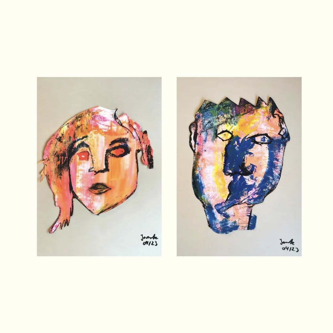 Tableau «Lui et Elle», DIN A3