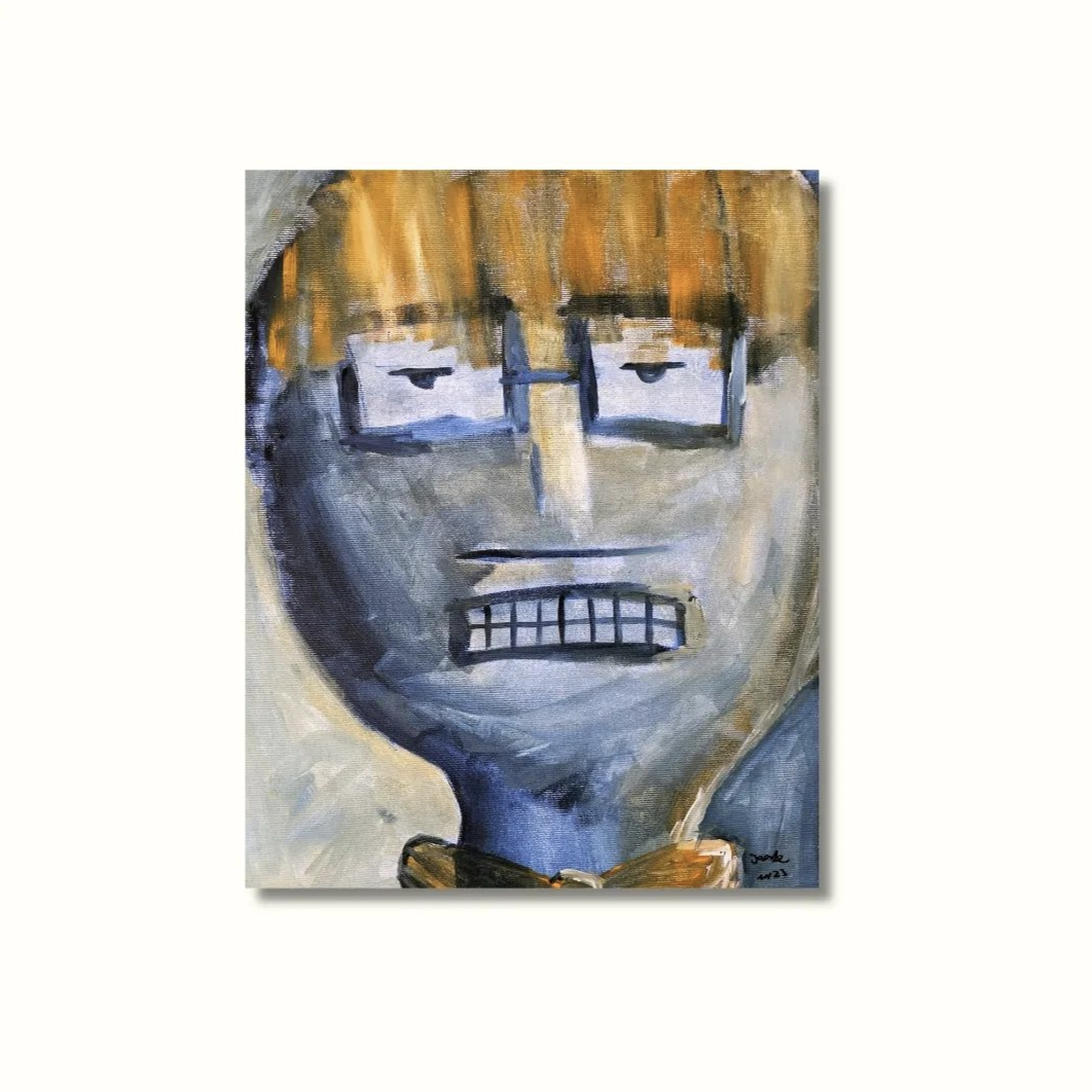 Gemälde "Mad Professor", 50 x 40