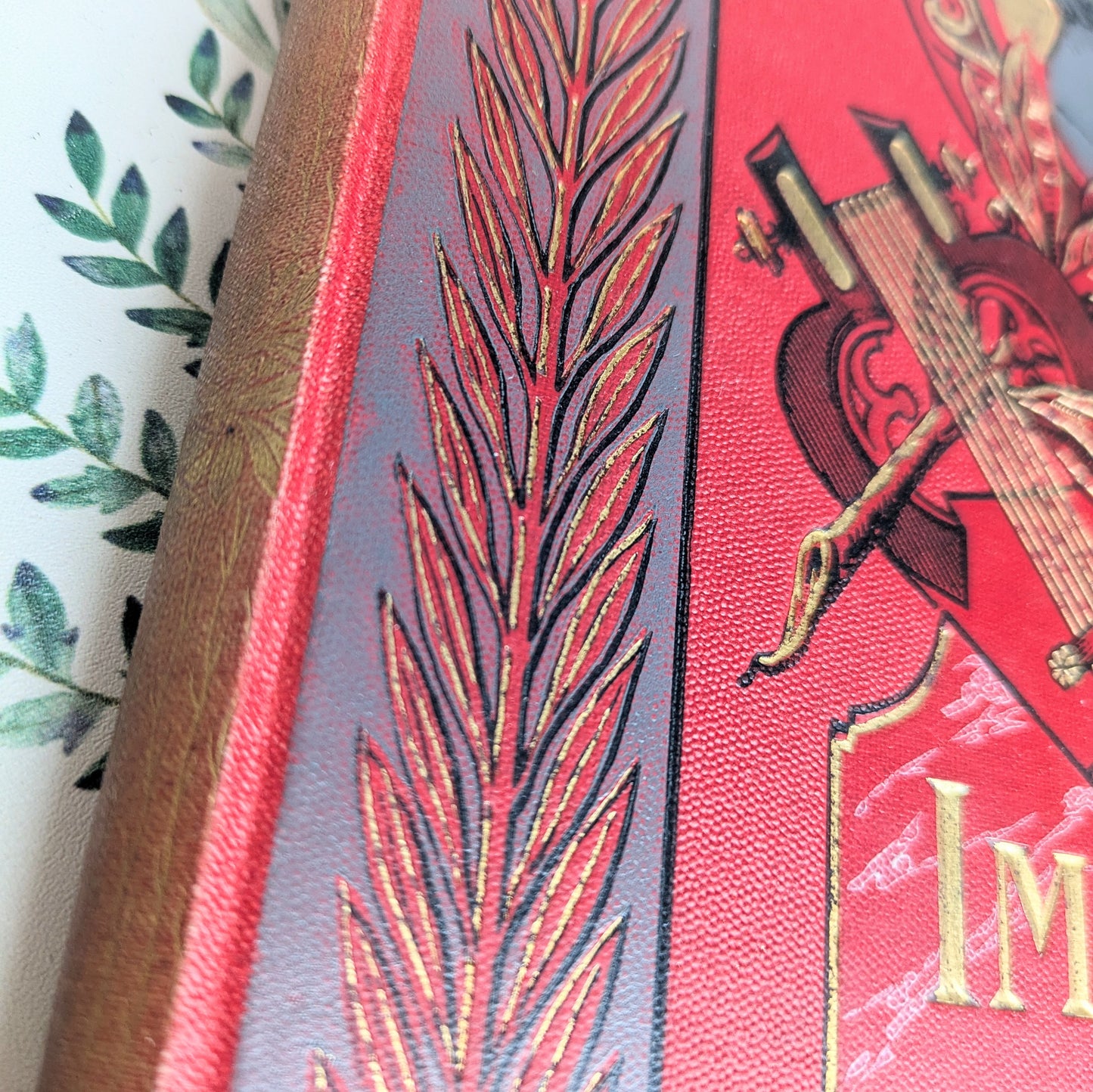 Livre « Immermann - Der Oberhof » en rouge