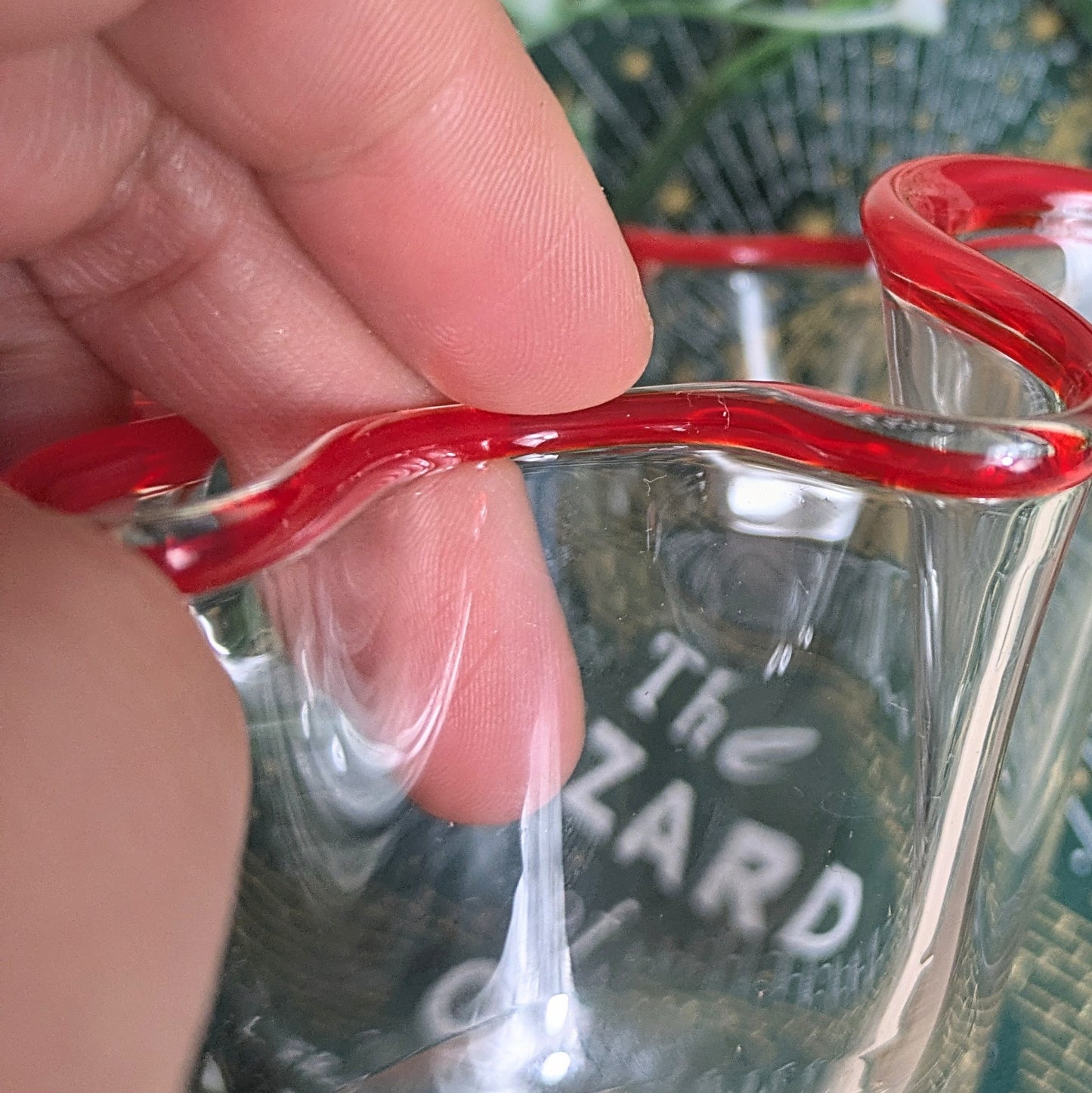Murano bowl red