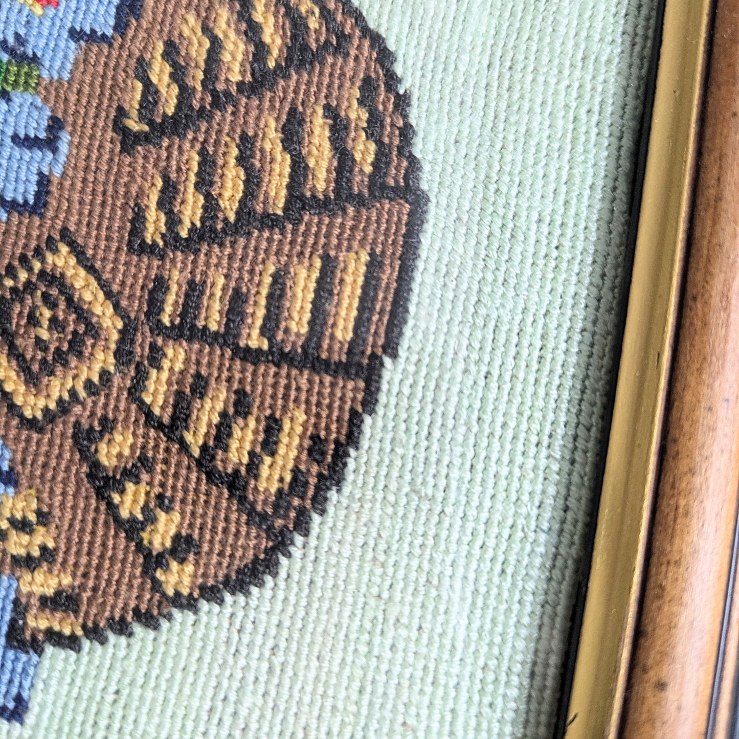 Embroidered forget-me-nots
