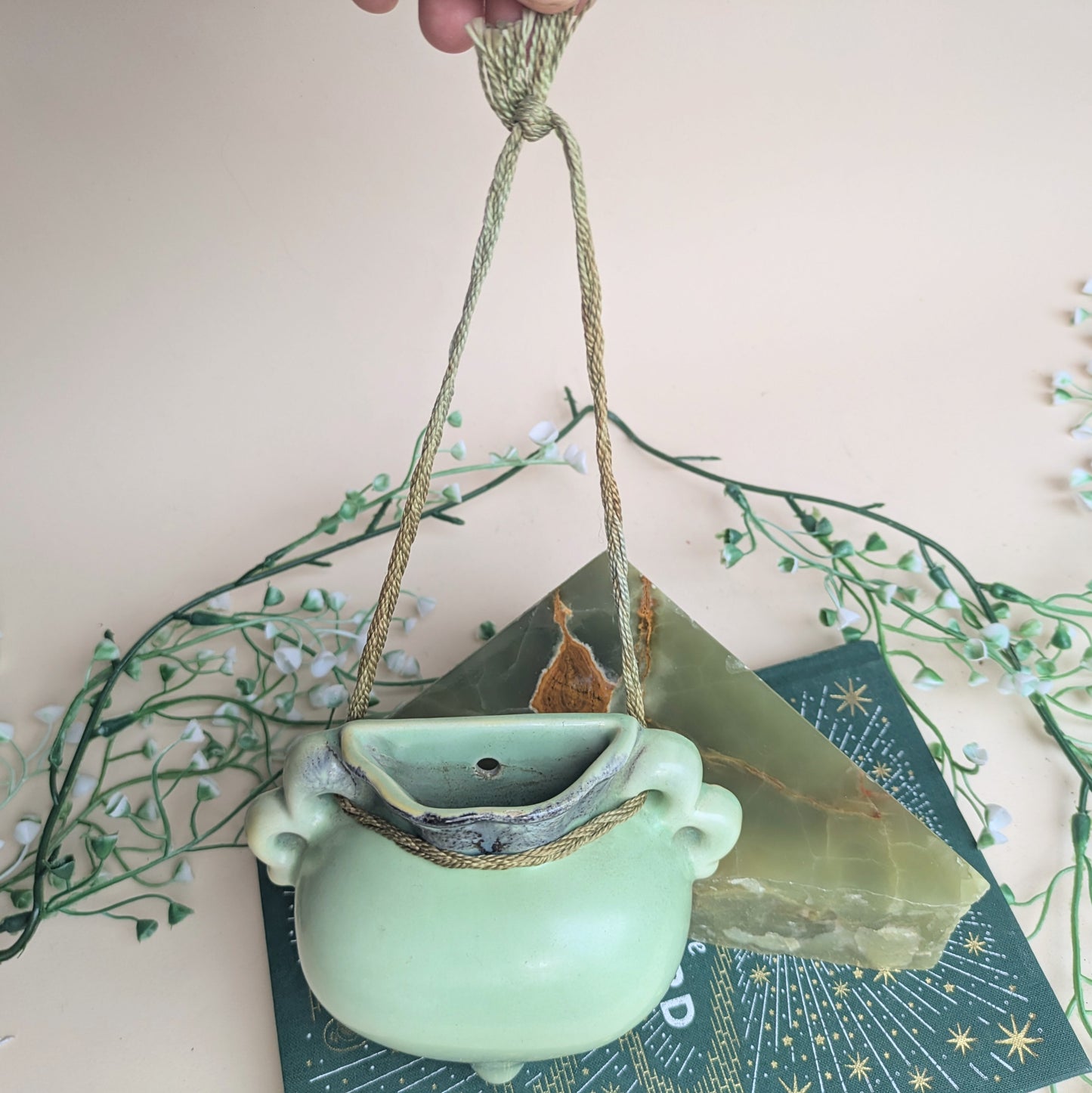 Wall vase heart-shaped turquoise